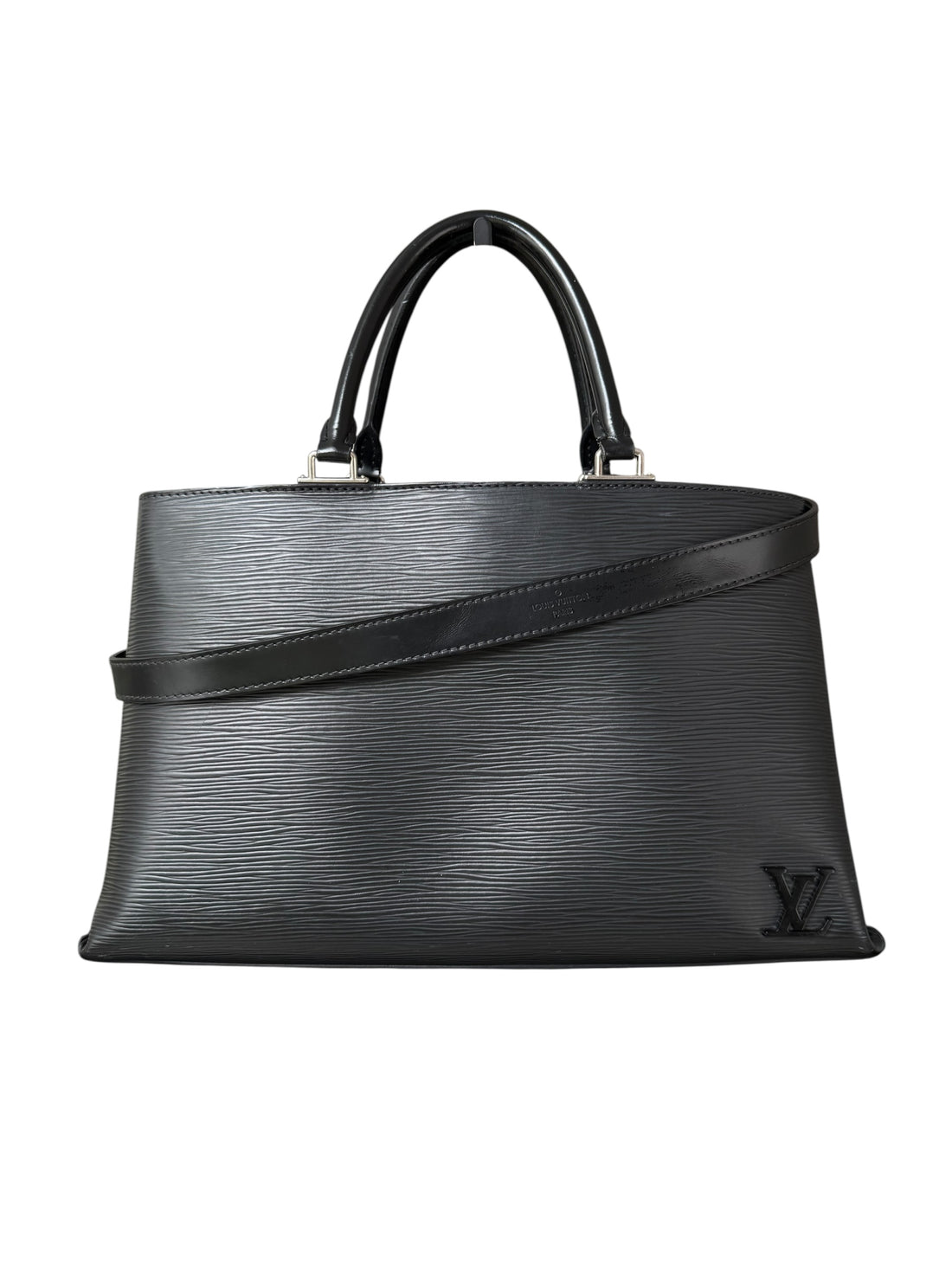 Louis Vuitton Kleber MM aus schwarzem EPI Leder und abnehmbarem Schulterriemen