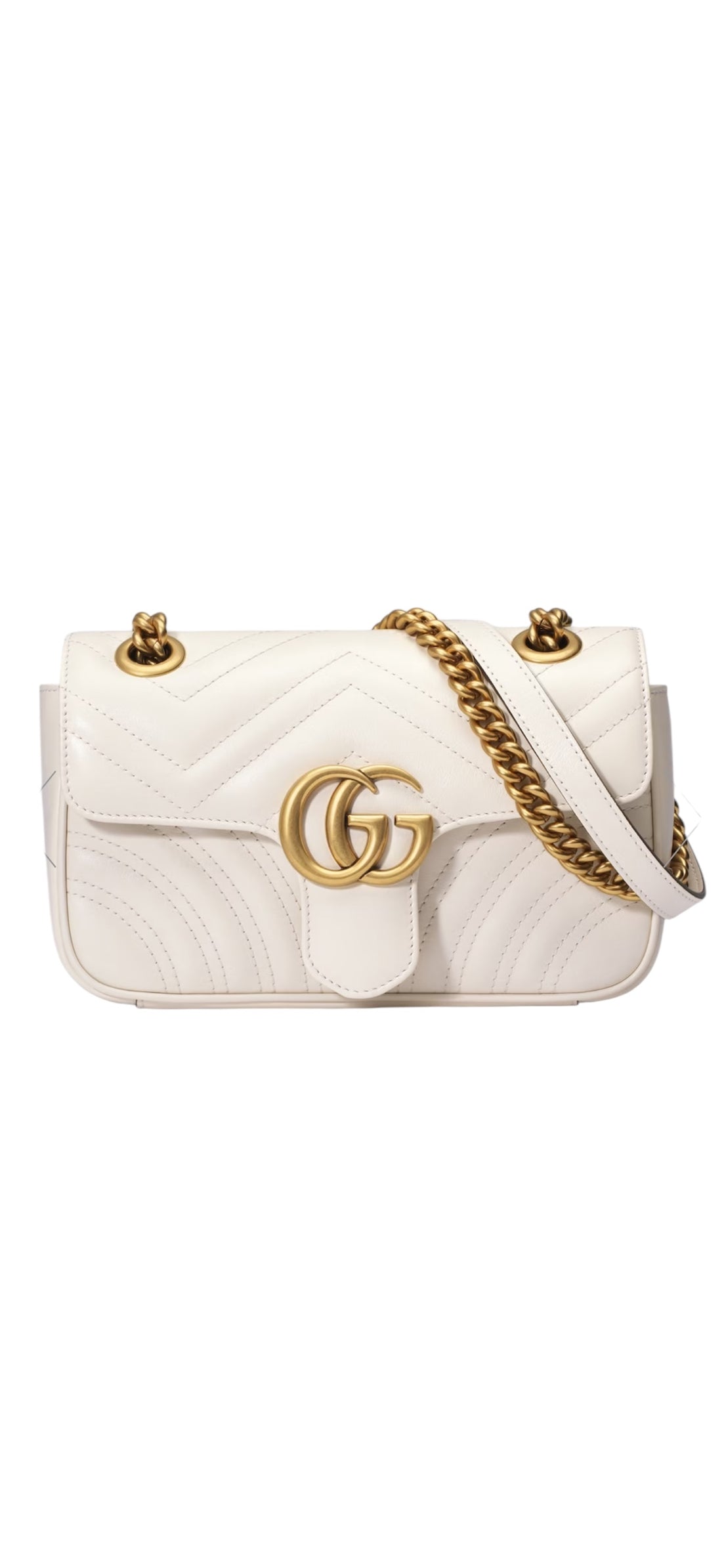 Gucci Marmont hellbeige Mini Schultertasche
