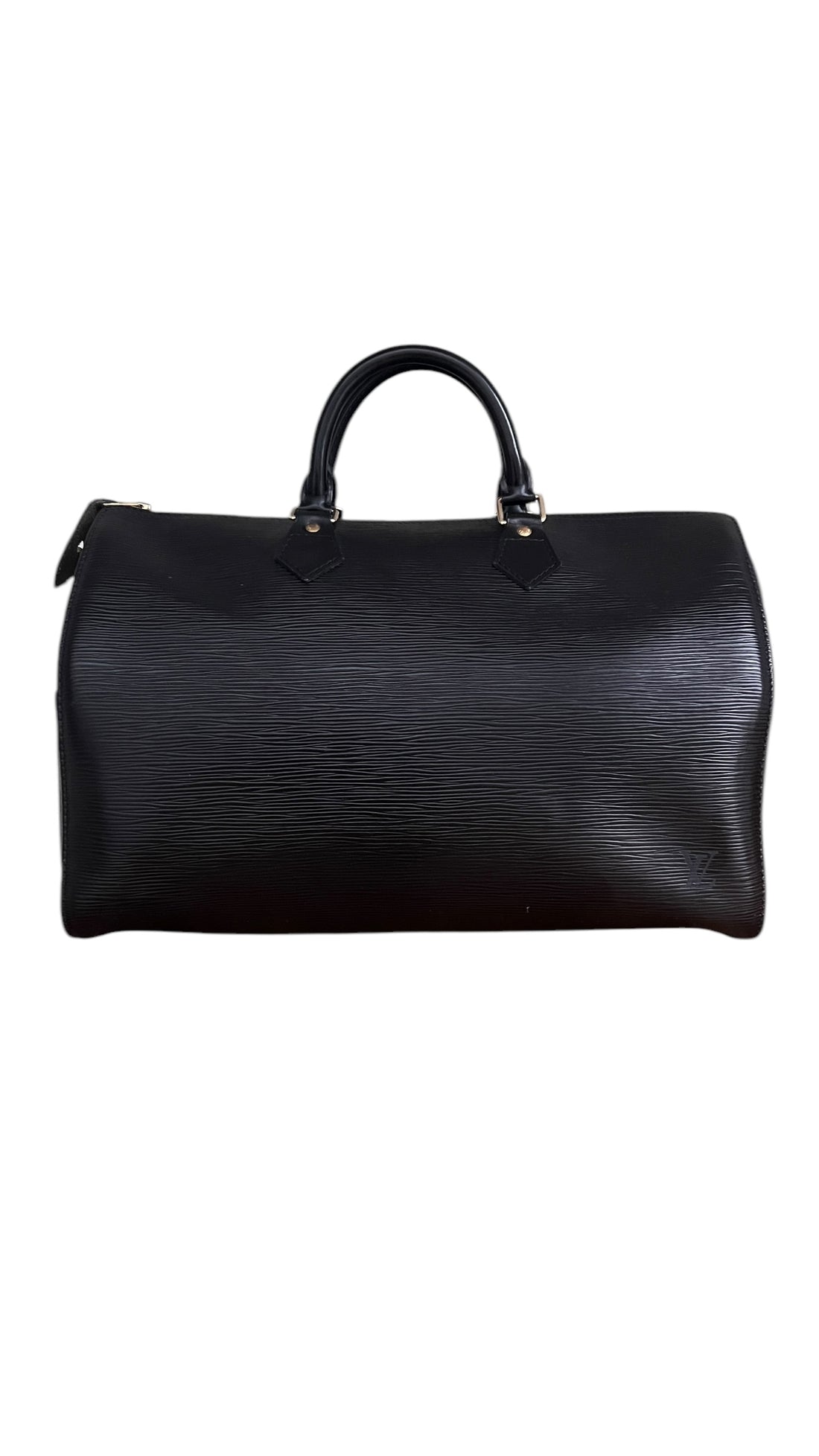 Louis Vuitton Speedy schwarzes EPI Leder