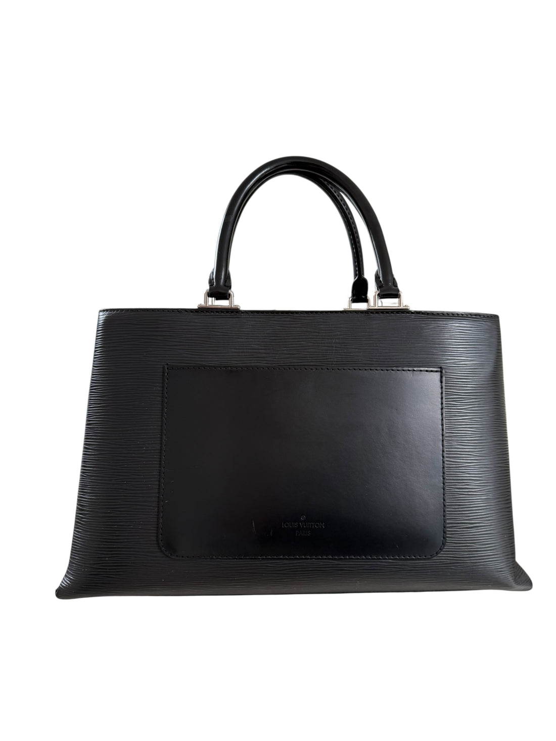 Louis Vuitton Kleber MM aus schwarzem EPI Leder und abnehmbarem Schulterriemen