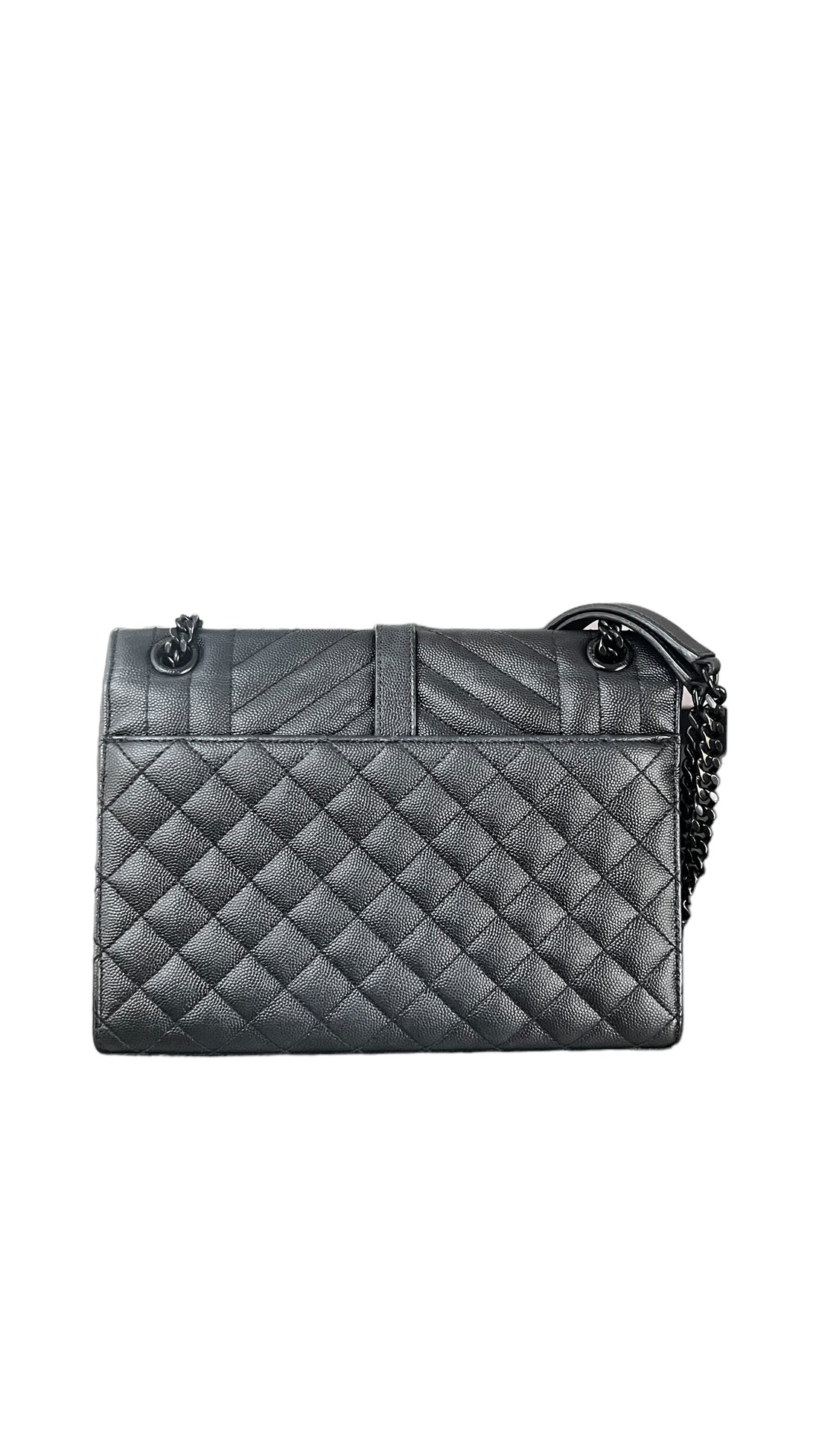 YSL Saint Laurent Envelope Medium All Black