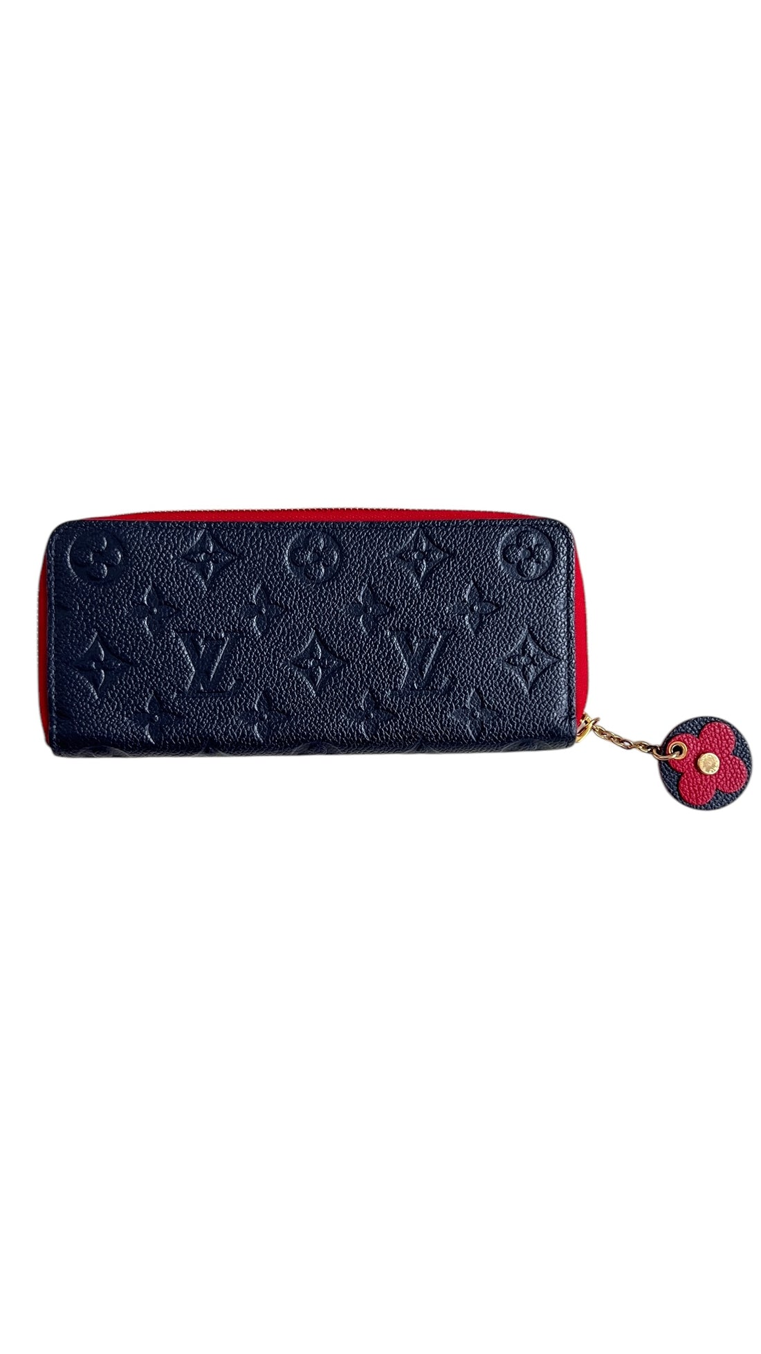 Louis Vuitton Clémence Geldbörse in Monogram Empreinte Leder