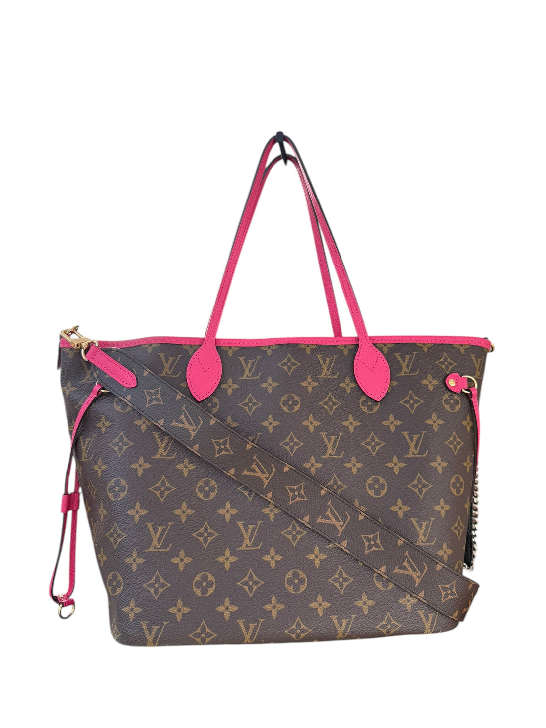 Louis Vuitton Neverfull Inside Out MM Monogram pink