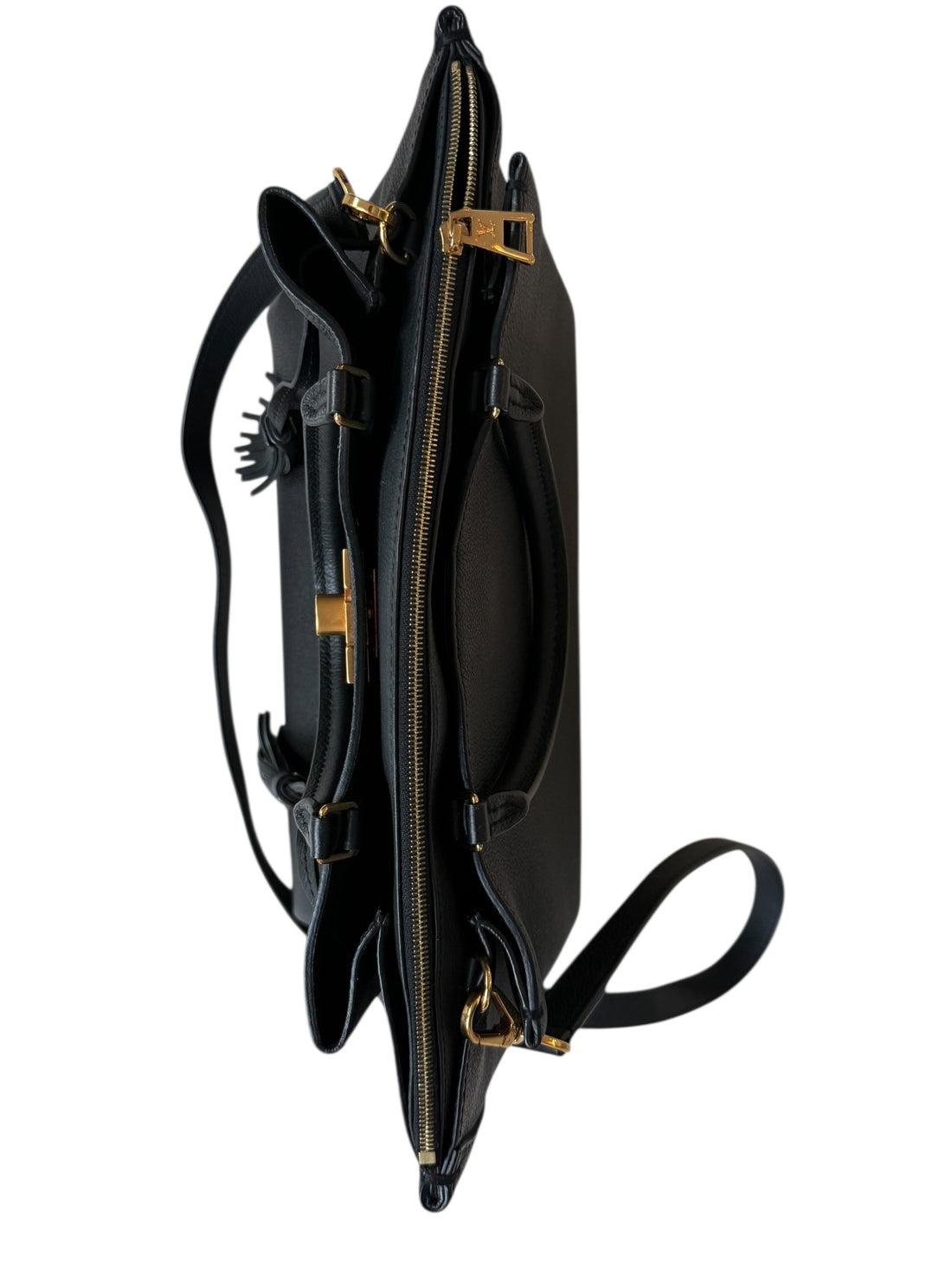 Louis Vuitton Lockmeto Shopper aus schwarzem Kalbsleder
