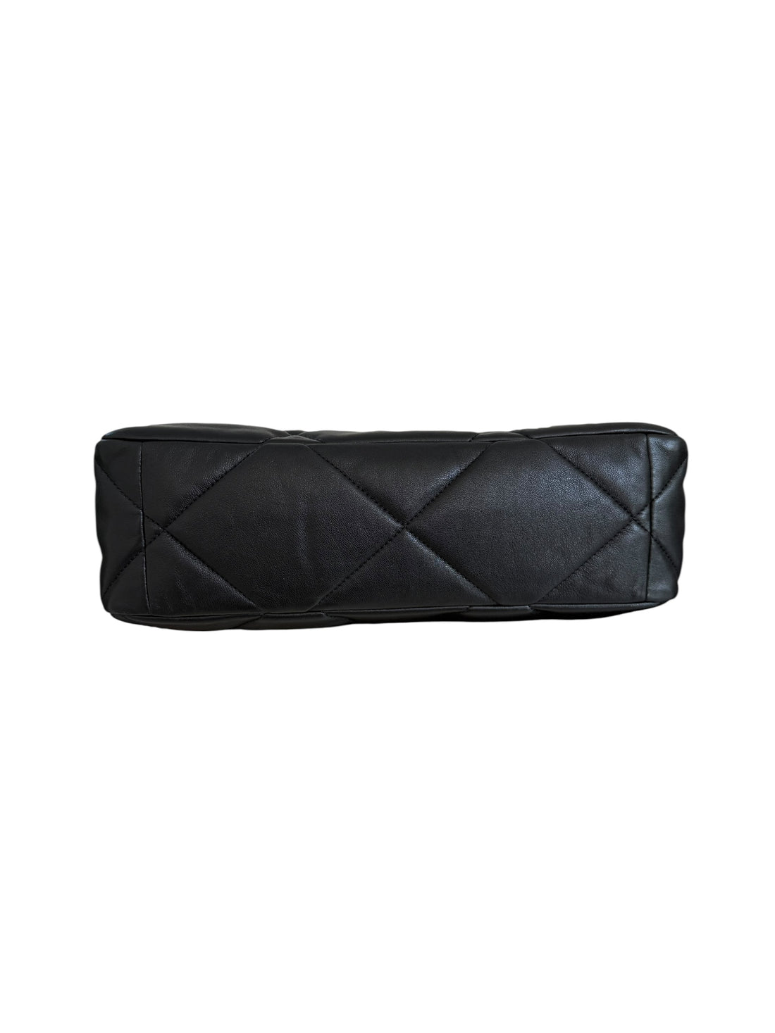 Chanel 19 Medium schwarzes Lammleder