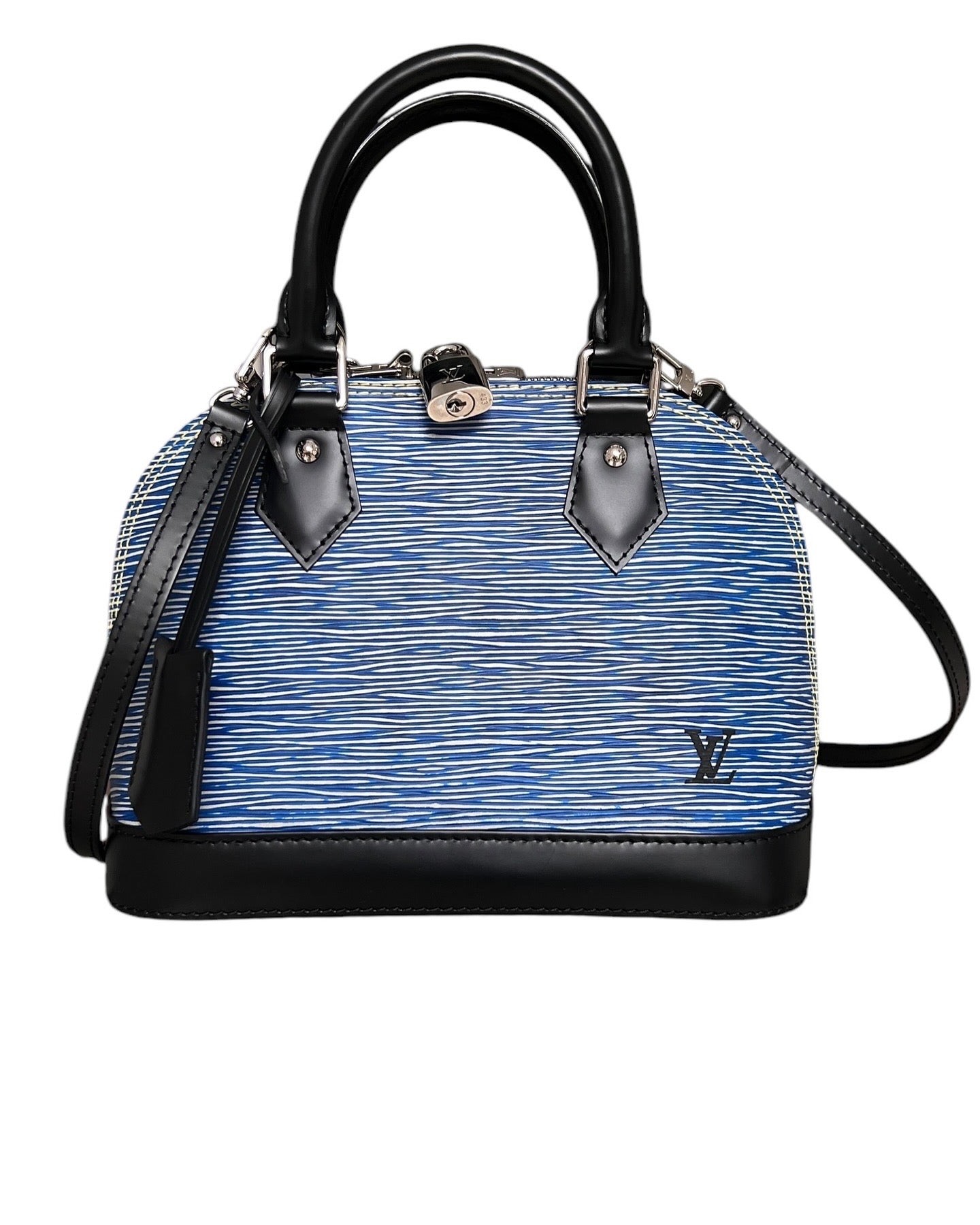 Louis Vuitton Alma BB pm Denim Blau in EPI Leder revivebychristina