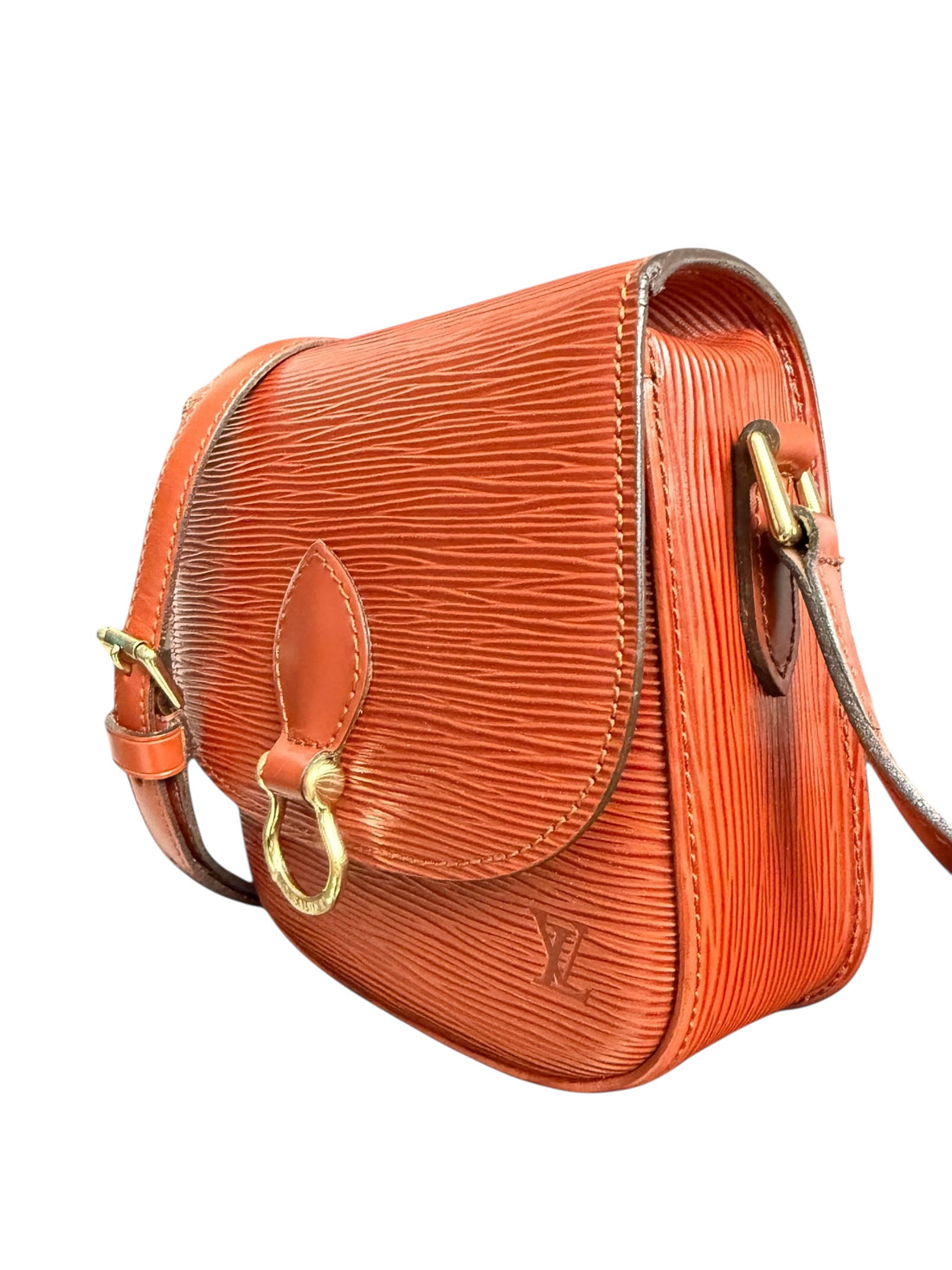 Louis Vuitton Saint Cloud pm in cognacfarbenem EPI Leder mit verstellbarem Schulterriemen