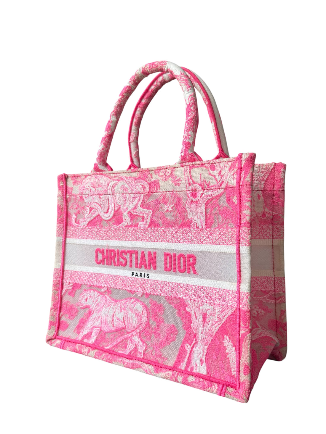Christian Dior Tote Book small aus der Kollektion 2022 in der Farbe pink.