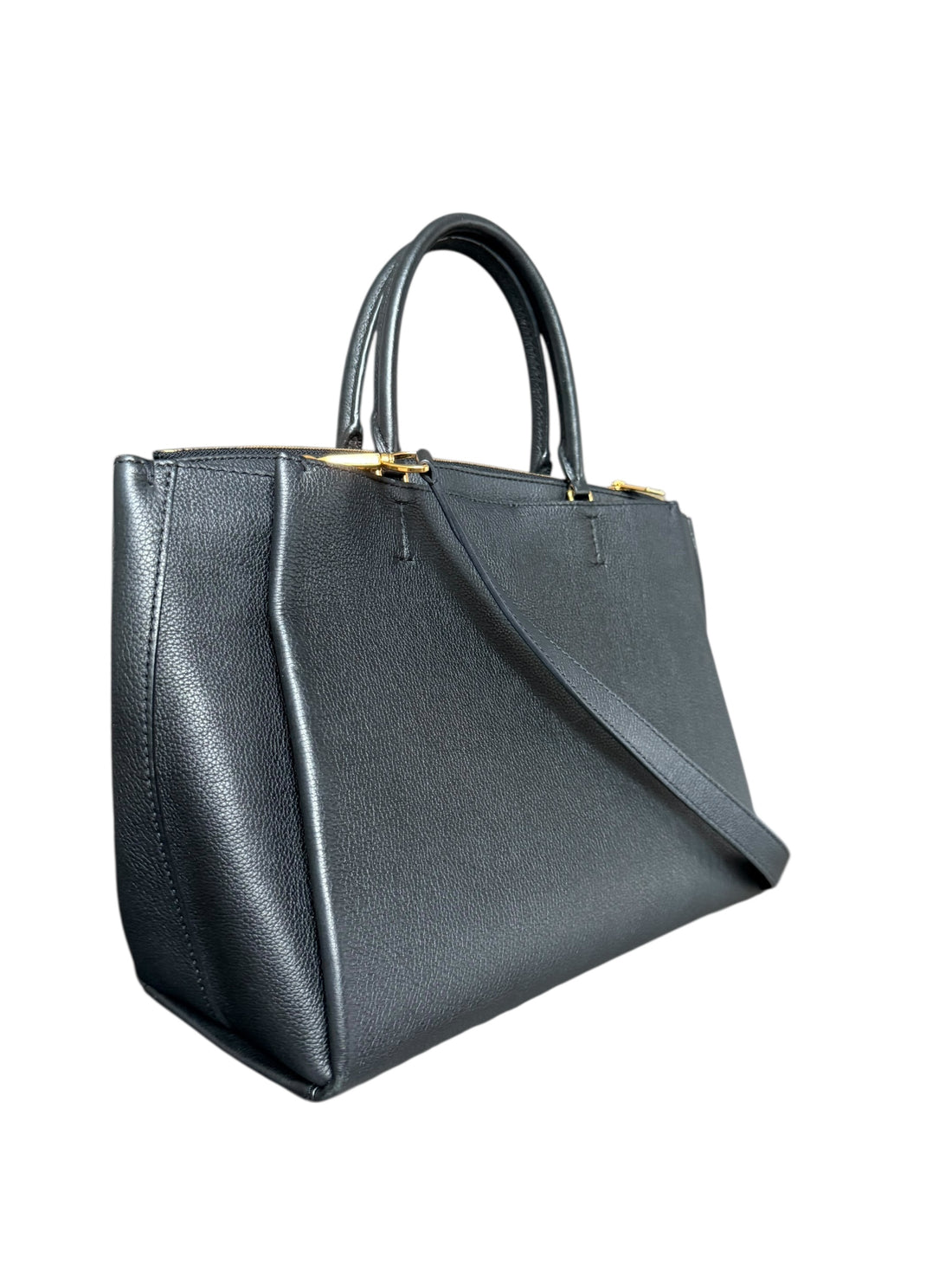 Louis Vuitton Lockmeto Shopper aus schwarzem Kalbsleder