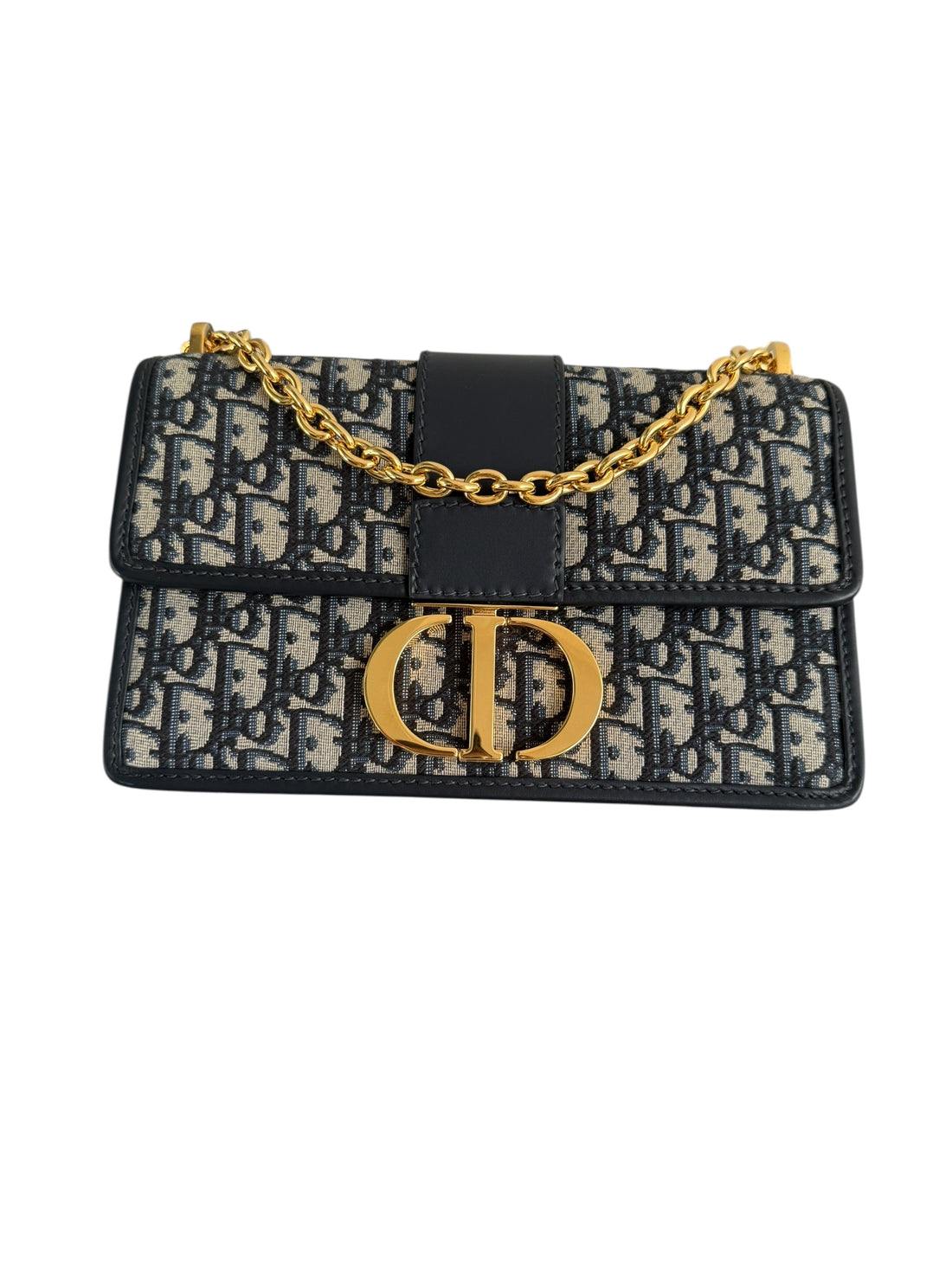 Dior Montaigne Bag 30 Dior Oblique Jacquard in Blau