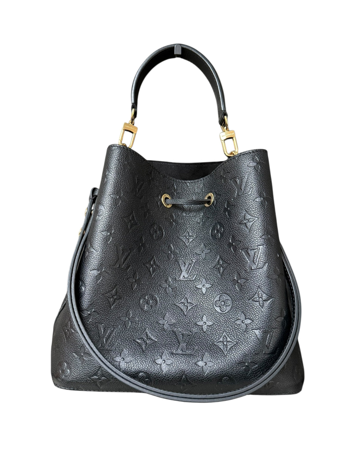 Louis Vuitton Néonoé Monogram Empreinte Leder in der Farbe schwarz