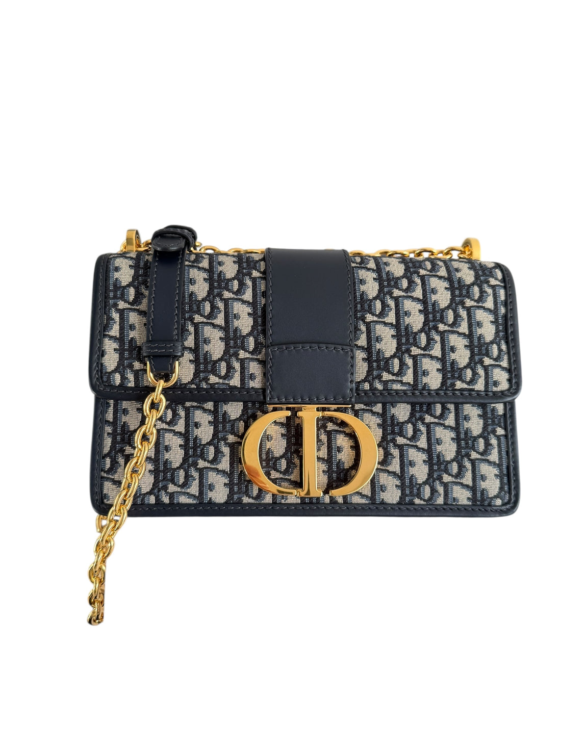 Dior Montaigne Bag 30 Dior Oblique Jacquard in Blau