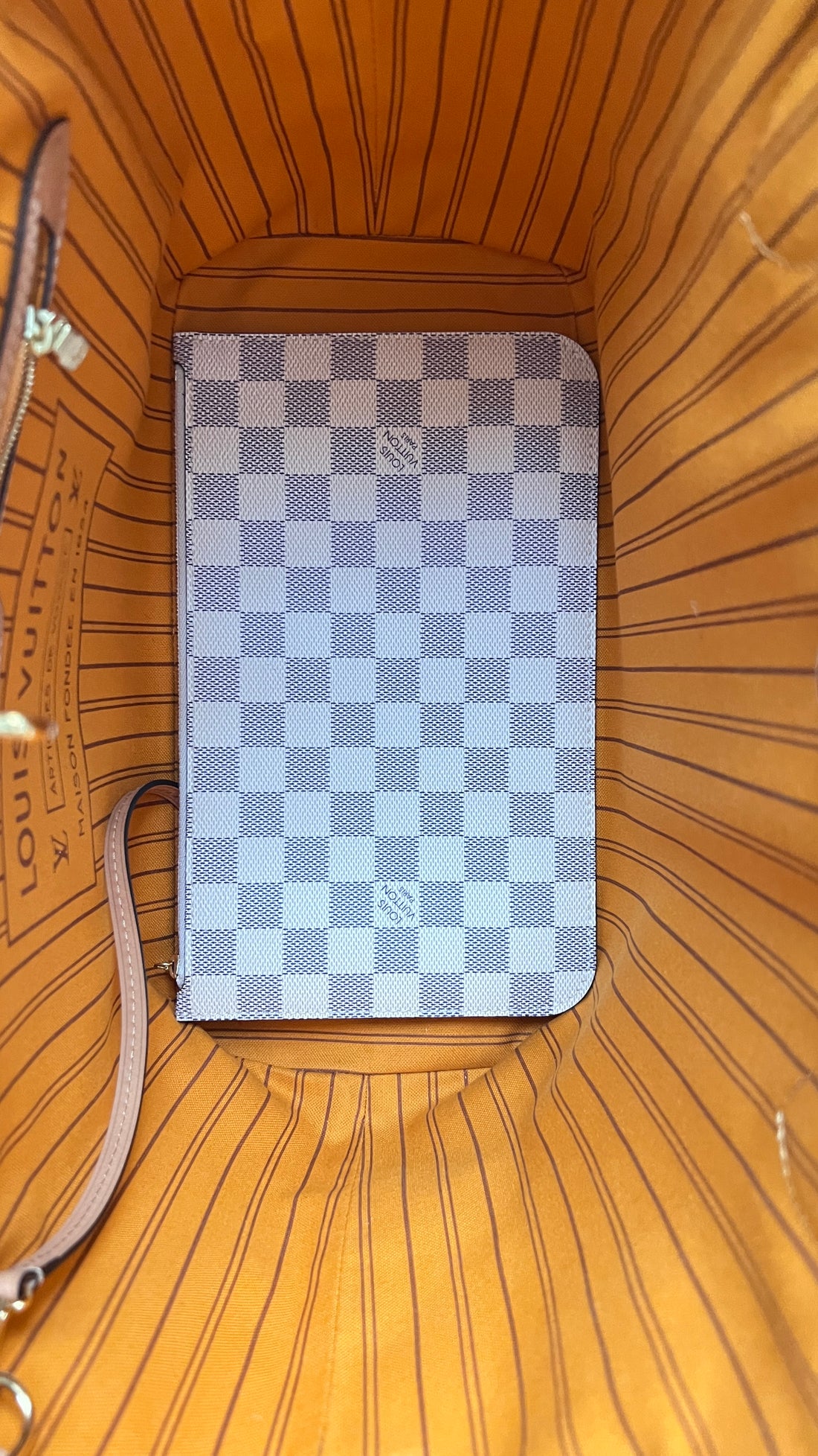 Louis Vuitton Neverfull Damier Azur Braided Rose
