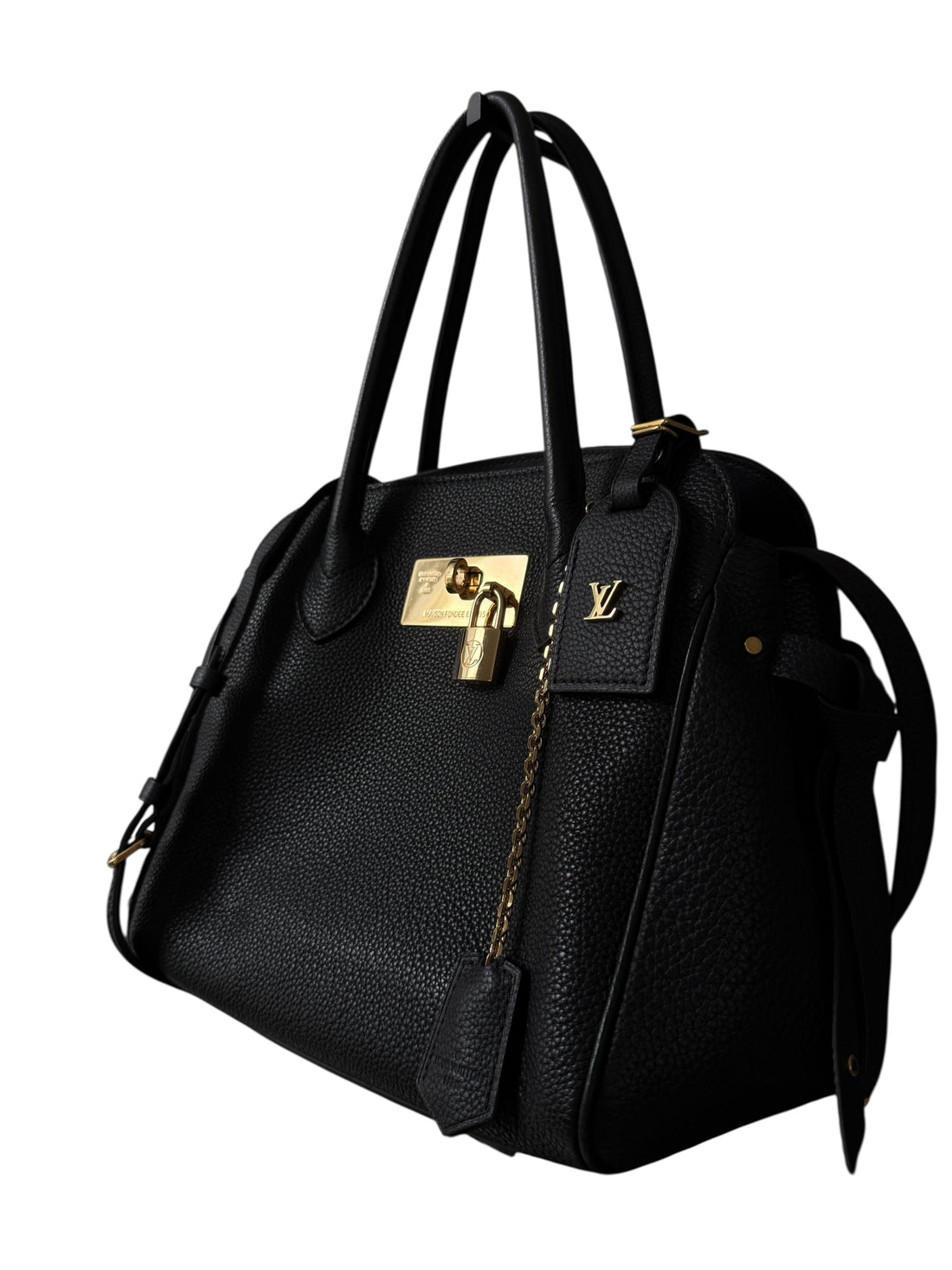 Louis Vuitton Milla pm aus schwarzem Kalbsleder