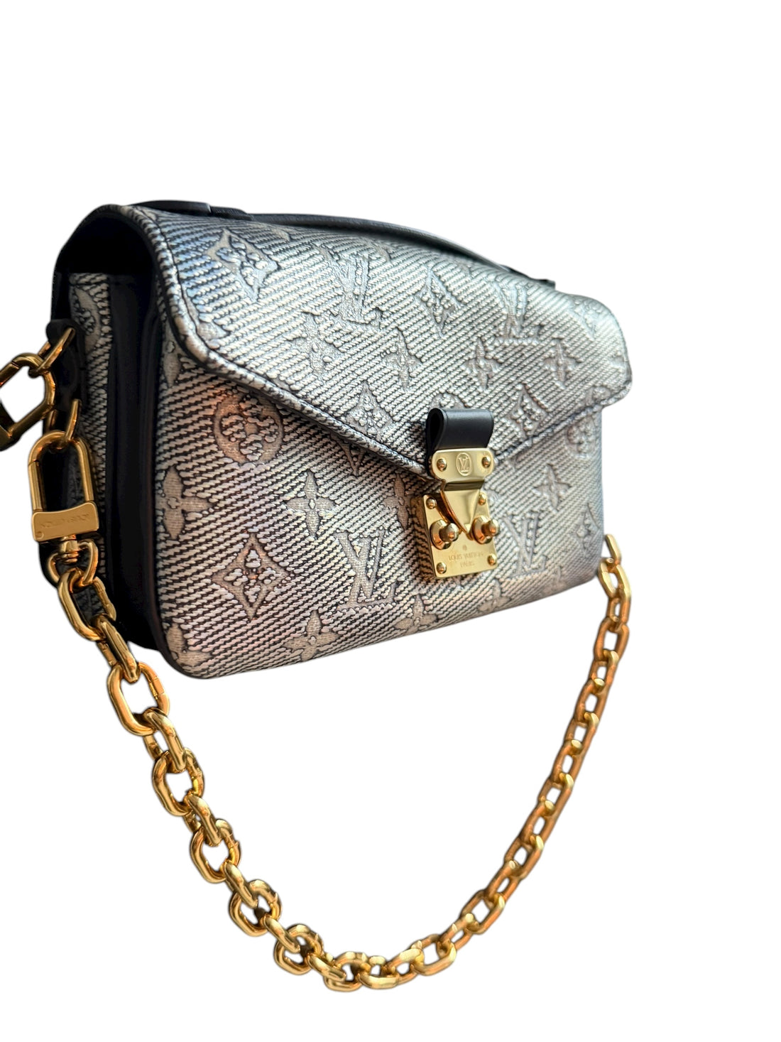 Louis Vuitton Métis East West Monoglam Blau. Limited Edition