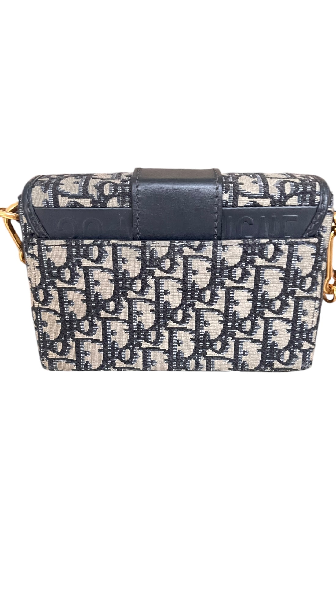Dior 30 Montaigne Box Tasche in Oblique blau