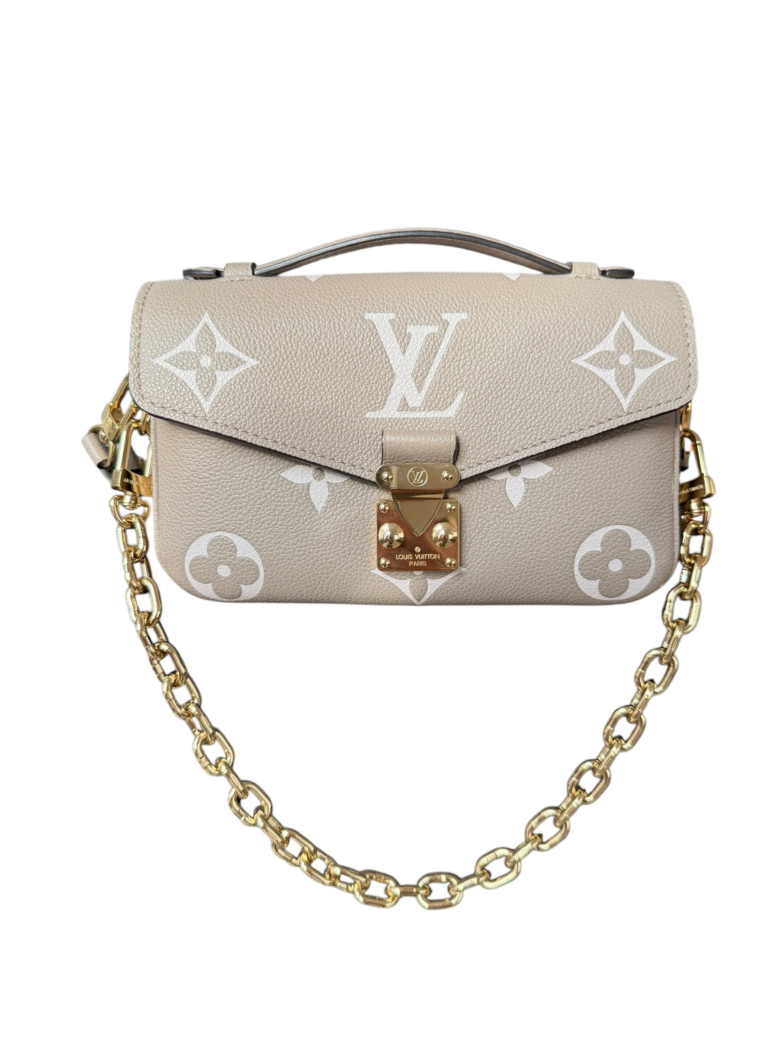 Louis Vuittion Metis Pochette East West Empreinte Leder Tourterelle