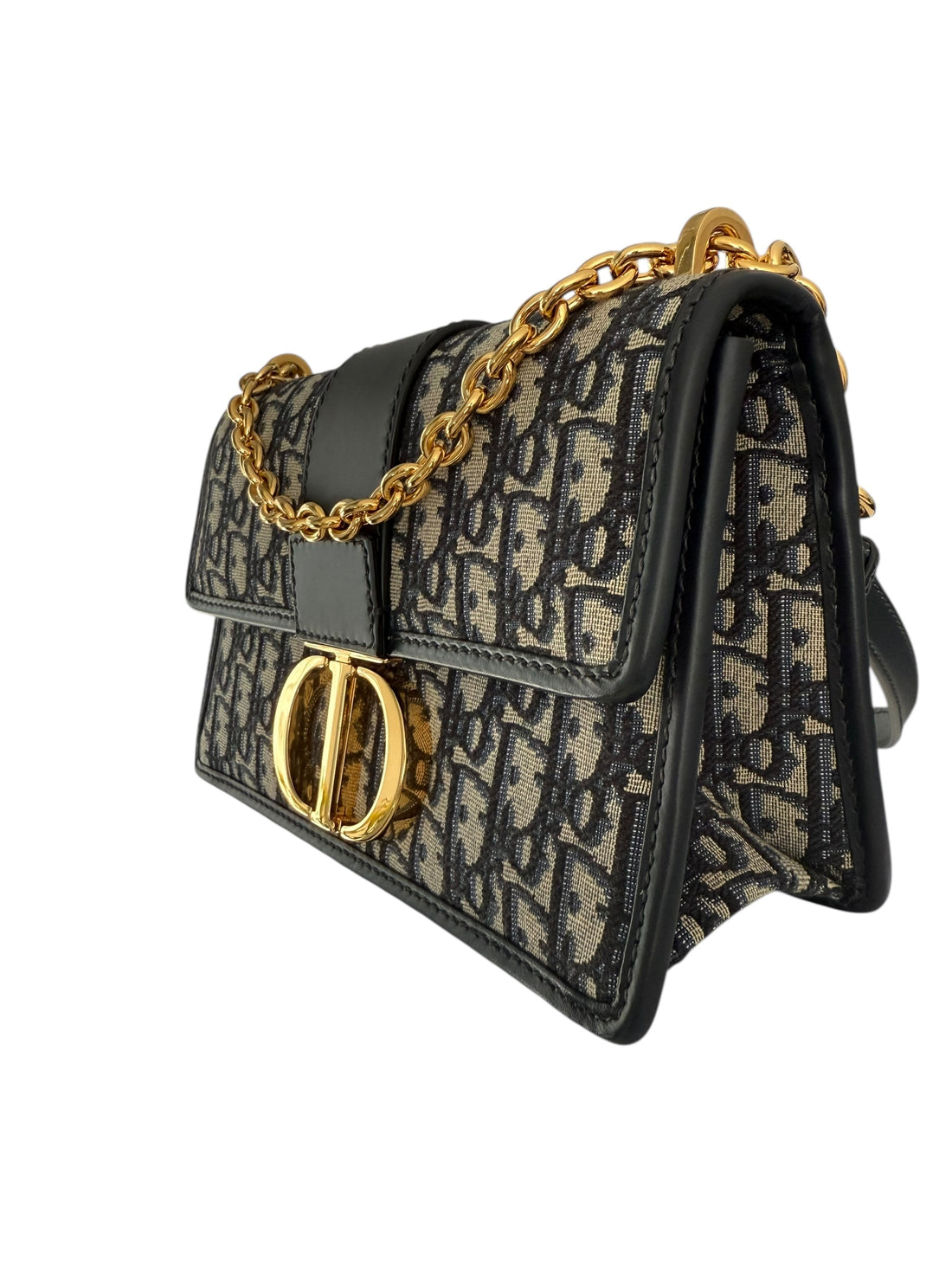 Dior Montaigne Bag 30 Dior Oblique Jacquard in Blau