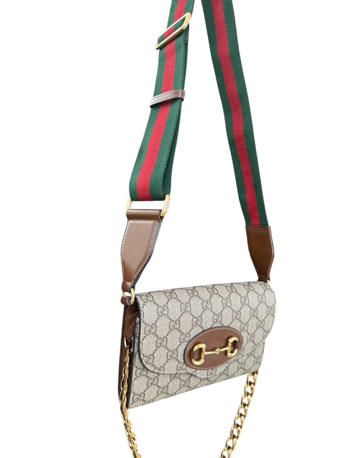Gucci Horsebit 1955 Mini Schultertasche mit einem abnehmbarem Schulterriemen