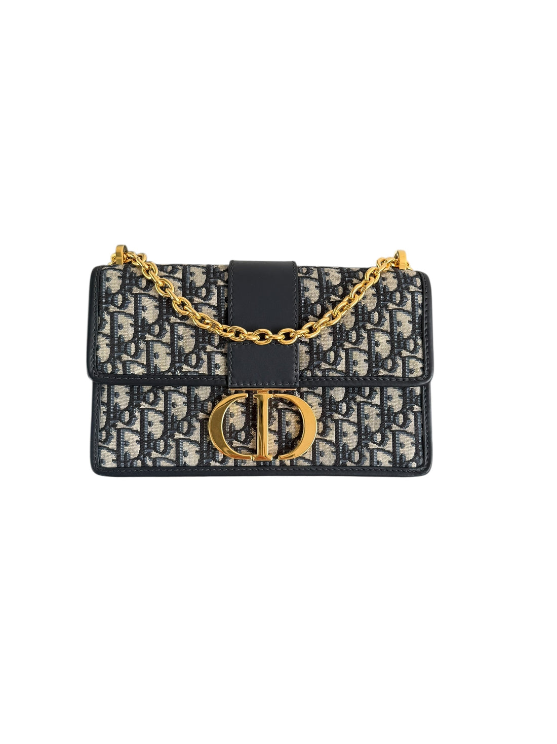 Dior Montaigne Bag 30 Dior Oblique Jacquard in Blau