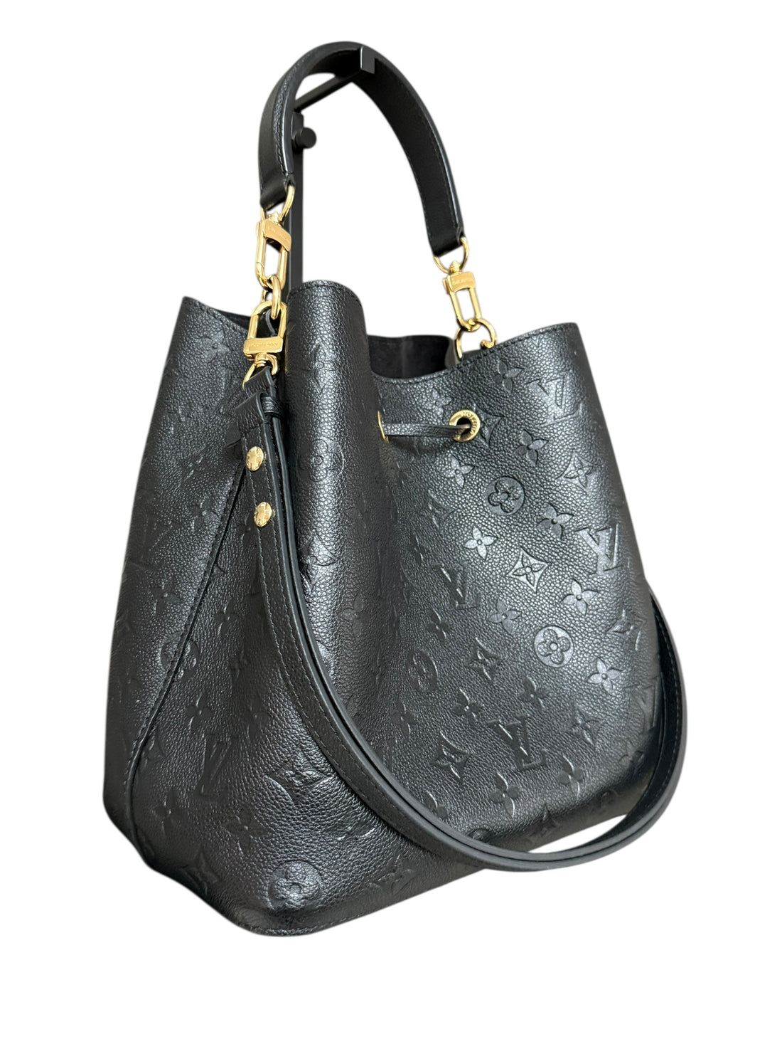 Louis Vuitton Néonoé Monogram Empreinte Leder in der Farbe schwarz