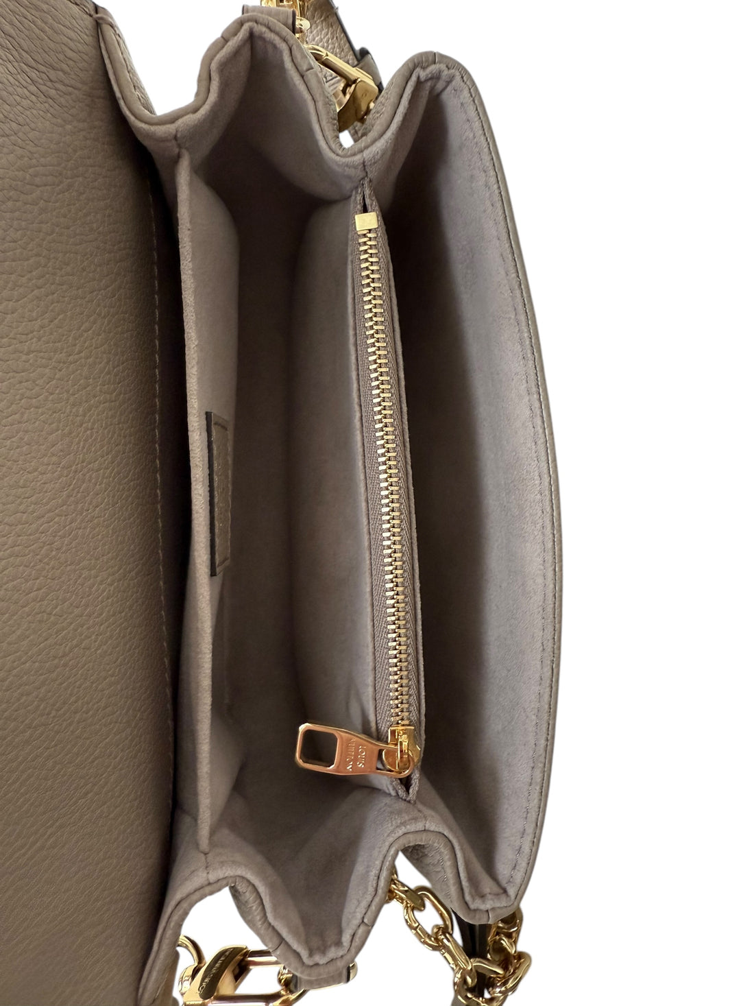 Louis Vuittion Metis Pochette East West Empreinte Leder Tourterelle