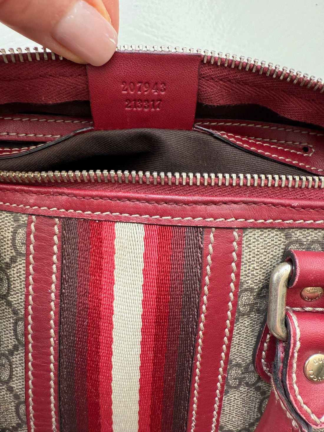 Gucci small Joy Boston Bag GG Supreme Web