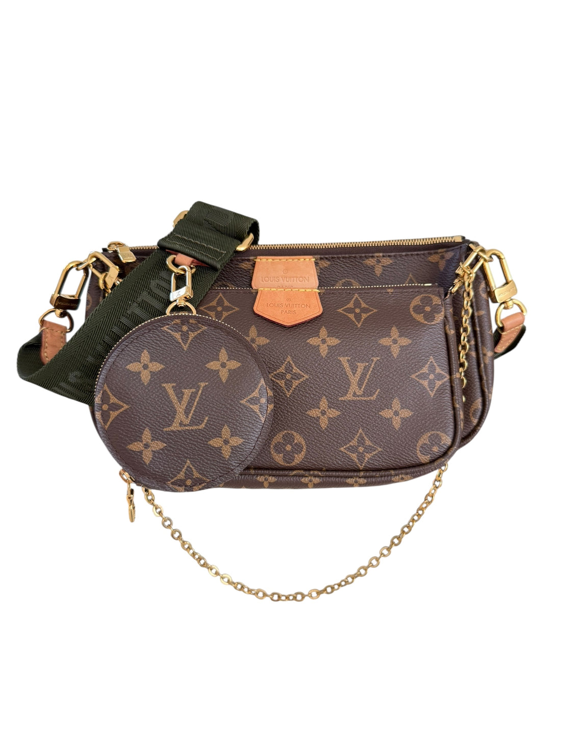 Louis Vuitton Multi Pochette Accessoires Monogram Canvas Khaki