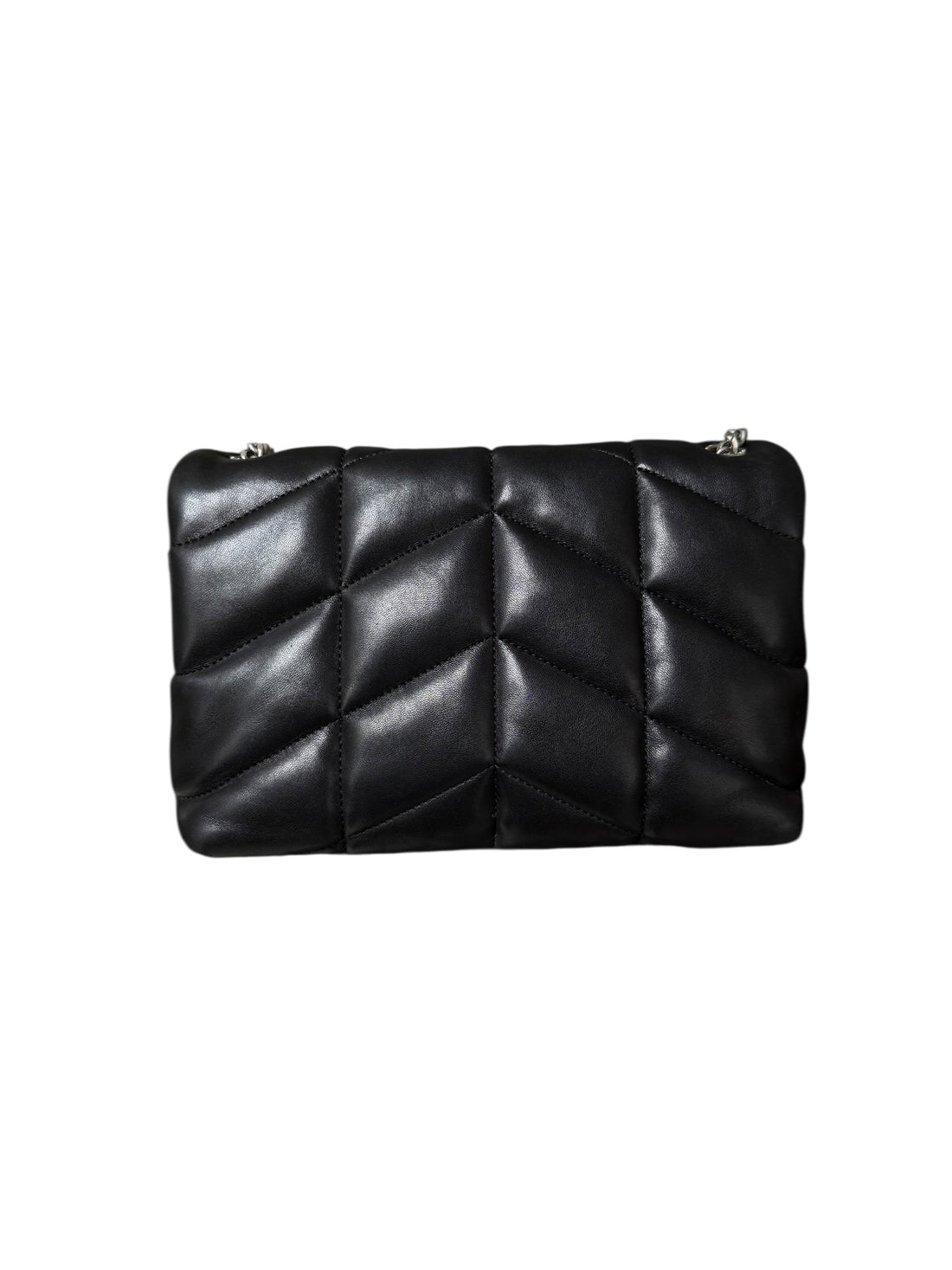 YSL Saint Laurent Puffer Mini aus schwarzem Lammleder