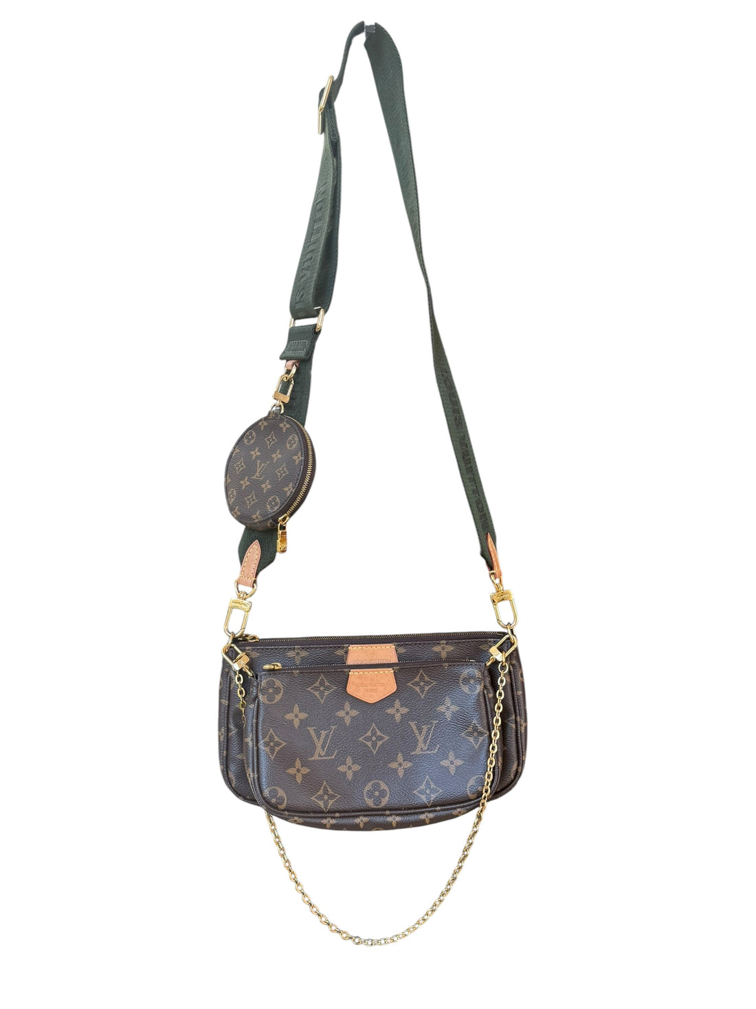 Louis Vuitton Multi Pochette Khaki Monogram Canvas