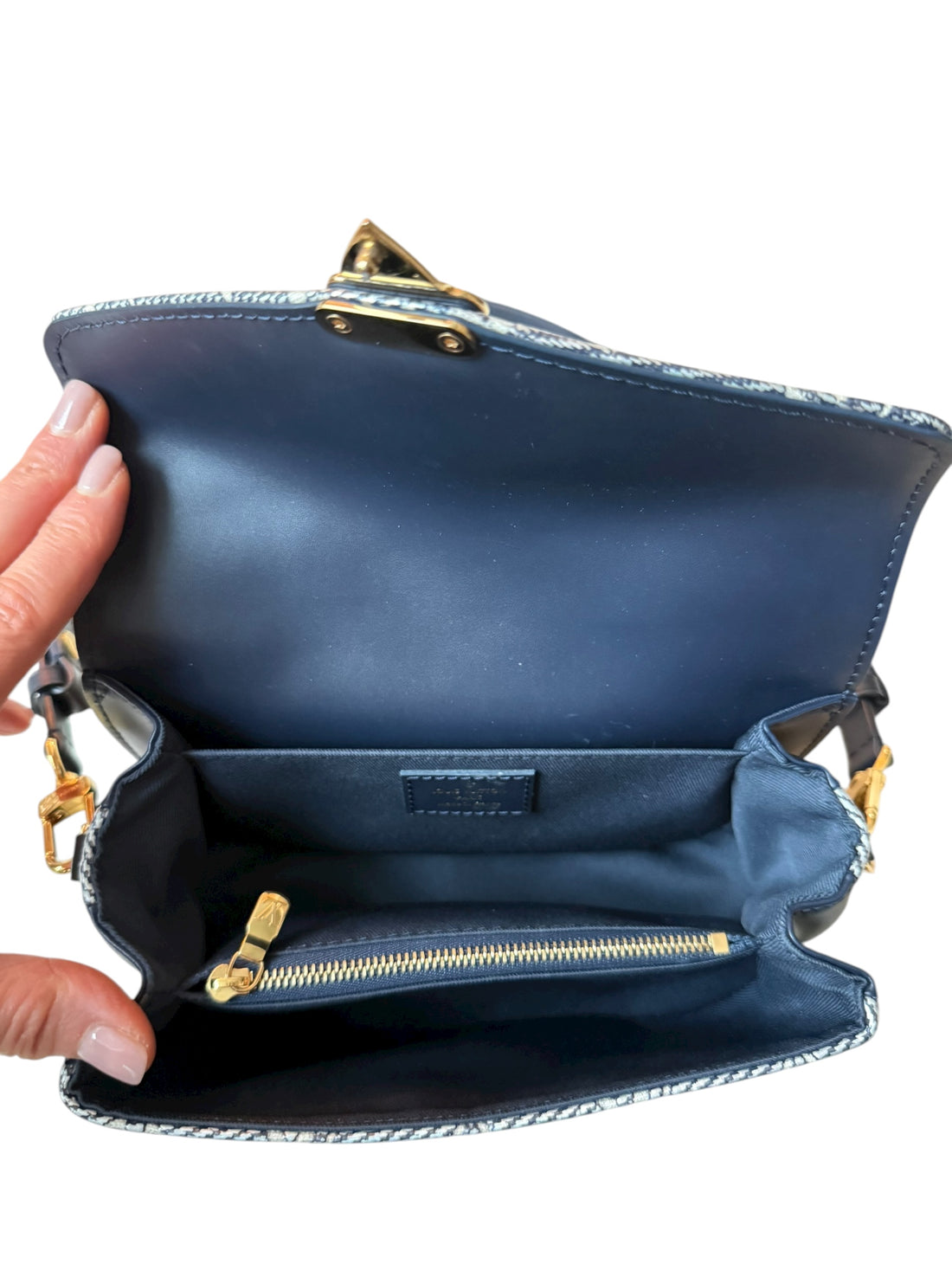 Louis Vuitton Métis East West Monoglam Blau. Limited Edition