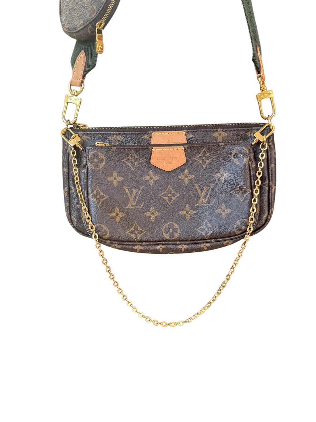 Louis Vuitton Multi Pochette Khaki Monogram Canvas