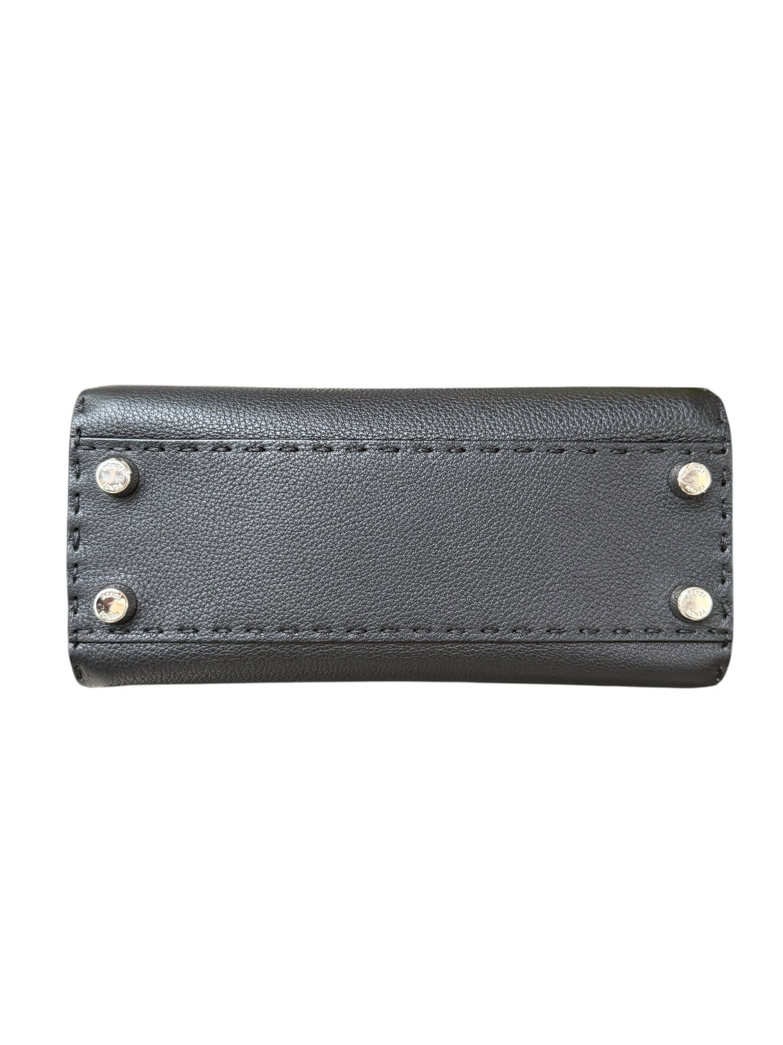 Peekaboo Mini Tasche Selleria in schwarz mit 1048 handgefertigten Nähten