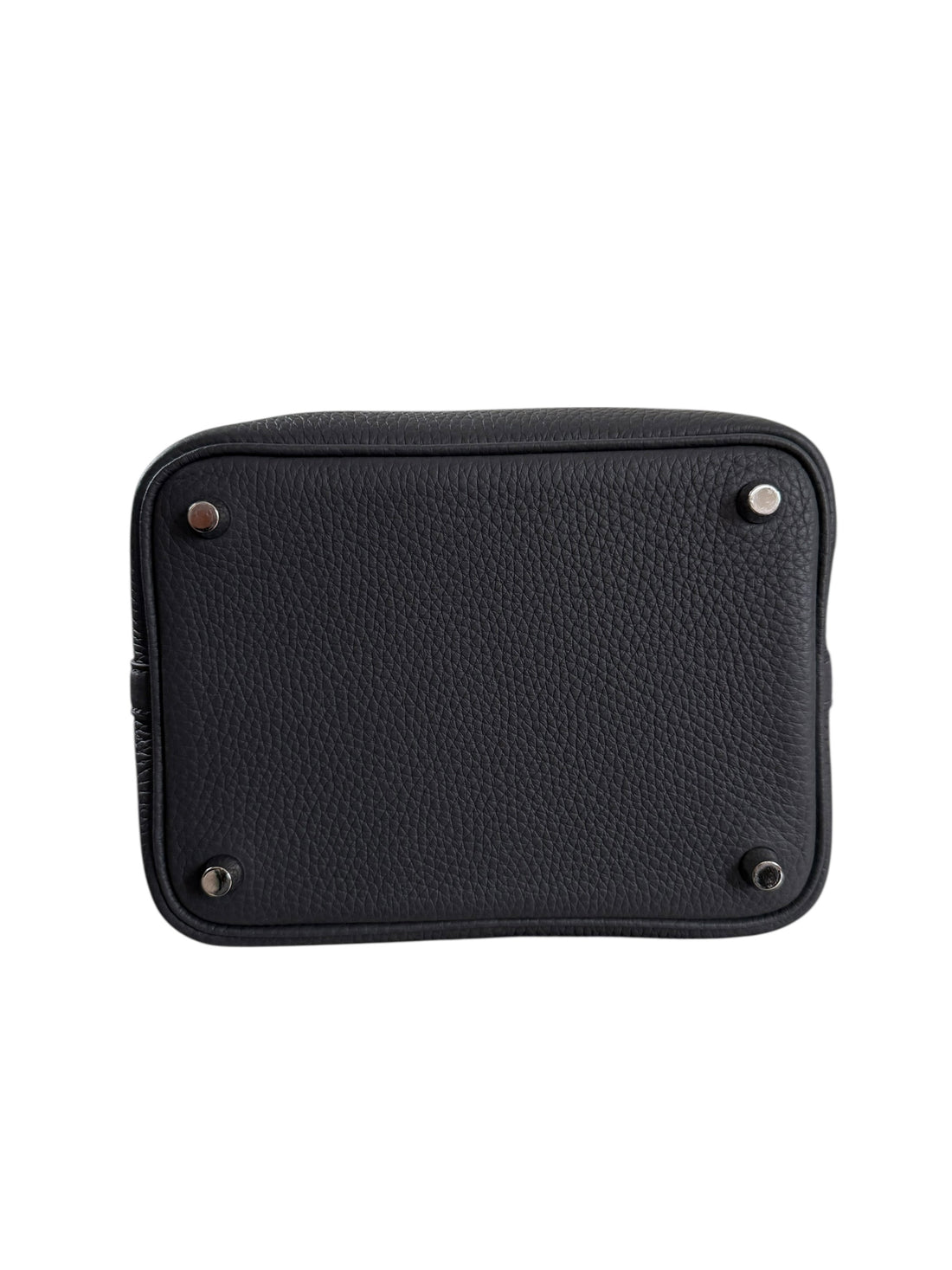 Hermès Picotin 18 Eclat in Ardoise / Gris Platine aus Taurillon Clemence Leder.