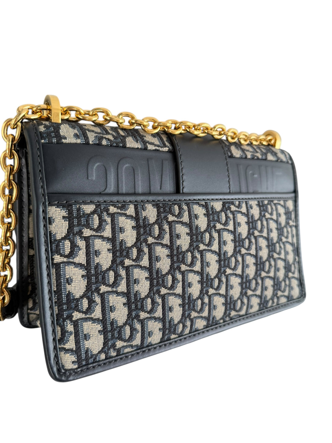 Dior Montaigne Bag 30 Dior Oblique Jacquard in Blau