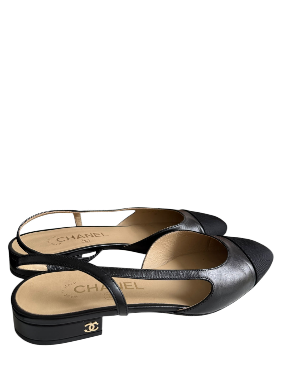 Chanel Slingpumps Grösse 38 schwarz