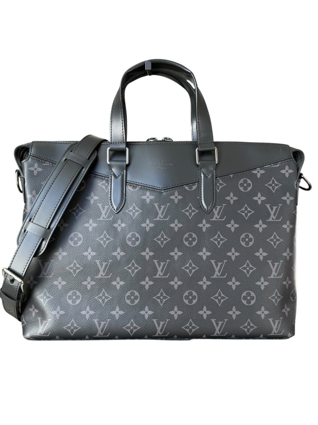 Louis Vuitton Briefcase Explorer Monigrsm Eclipse mit abnehmbaren und verstellbaren Schulterriemen