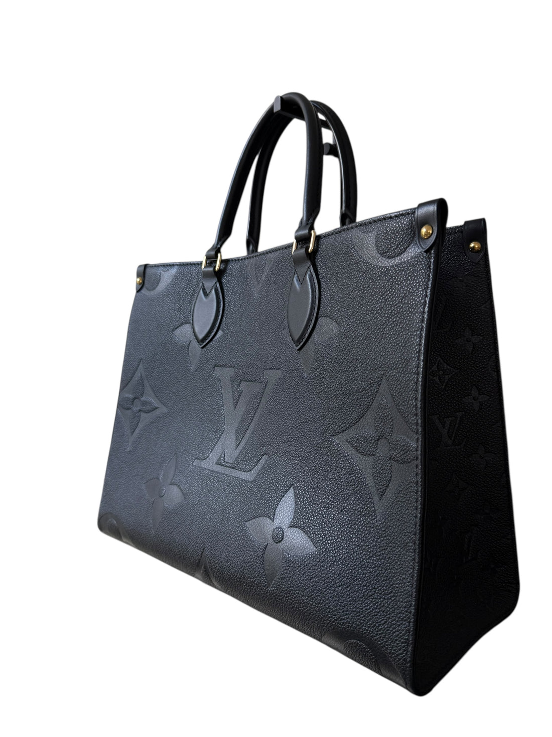 Louis Vuitton OnTheGo MM in Monogram Empreinte Leder schwarz