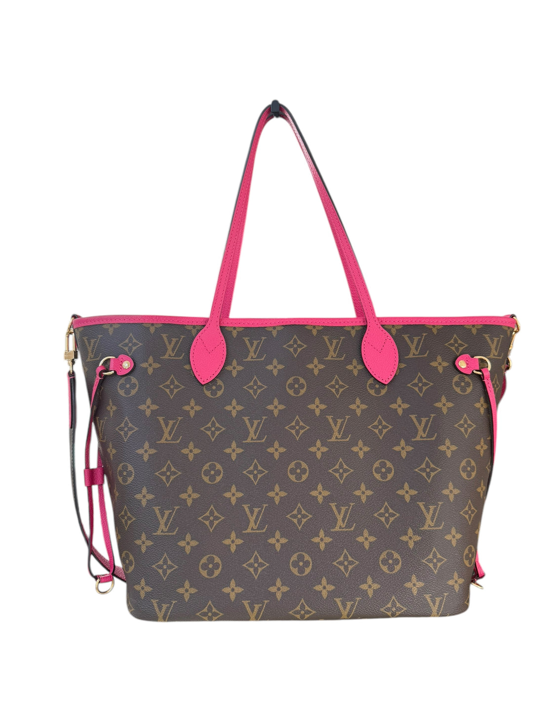 Louis Vuitton Neverfull Inside Out MM Monogram pink