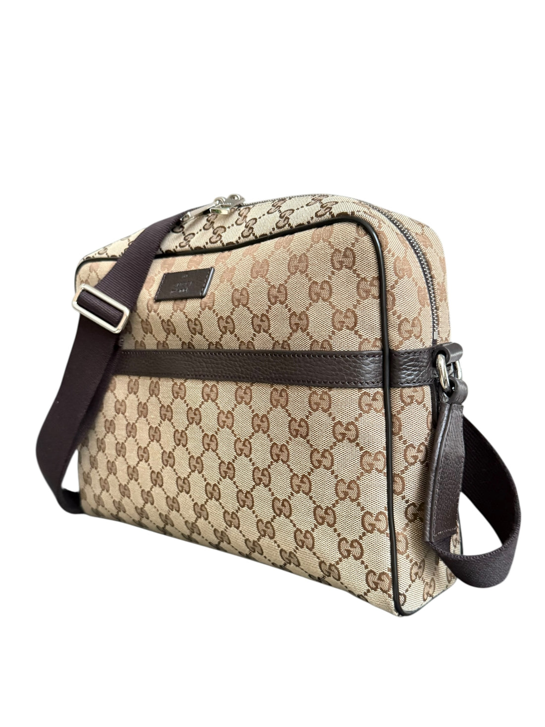 Gucci GG Canvas Messenger Bag.