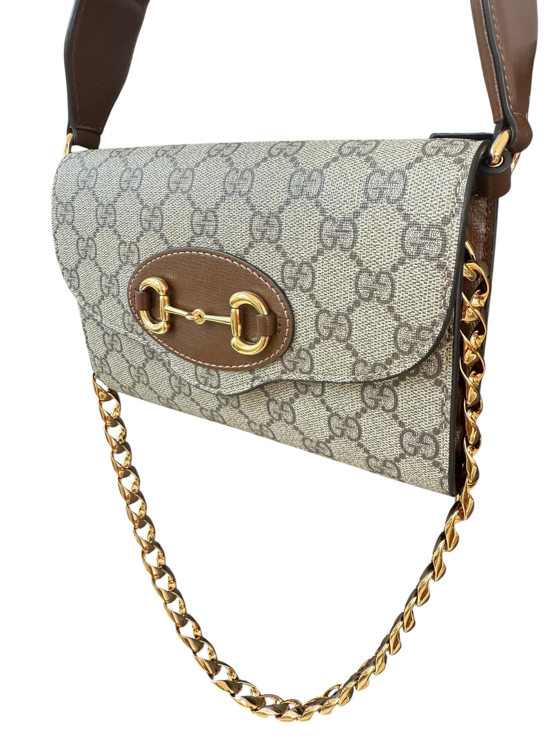 Gucci Horsebit 1955 Mini Schultertasche mit einem abnehmbarem Schulterriemen