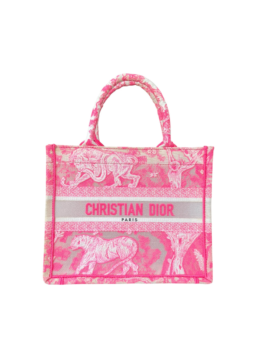 Christian Dior Tote Book small aus der Kollektion 2022 in der Farbe pink.