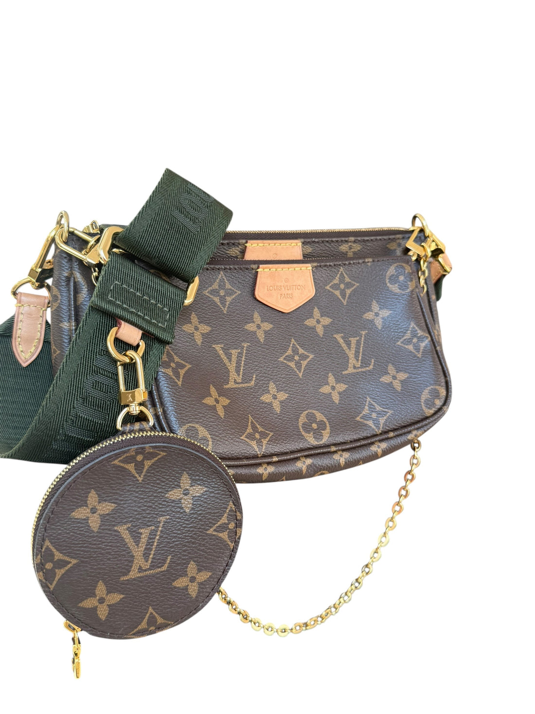 Louis Vuitton Multi Pochette Khaki Monogram Canvas