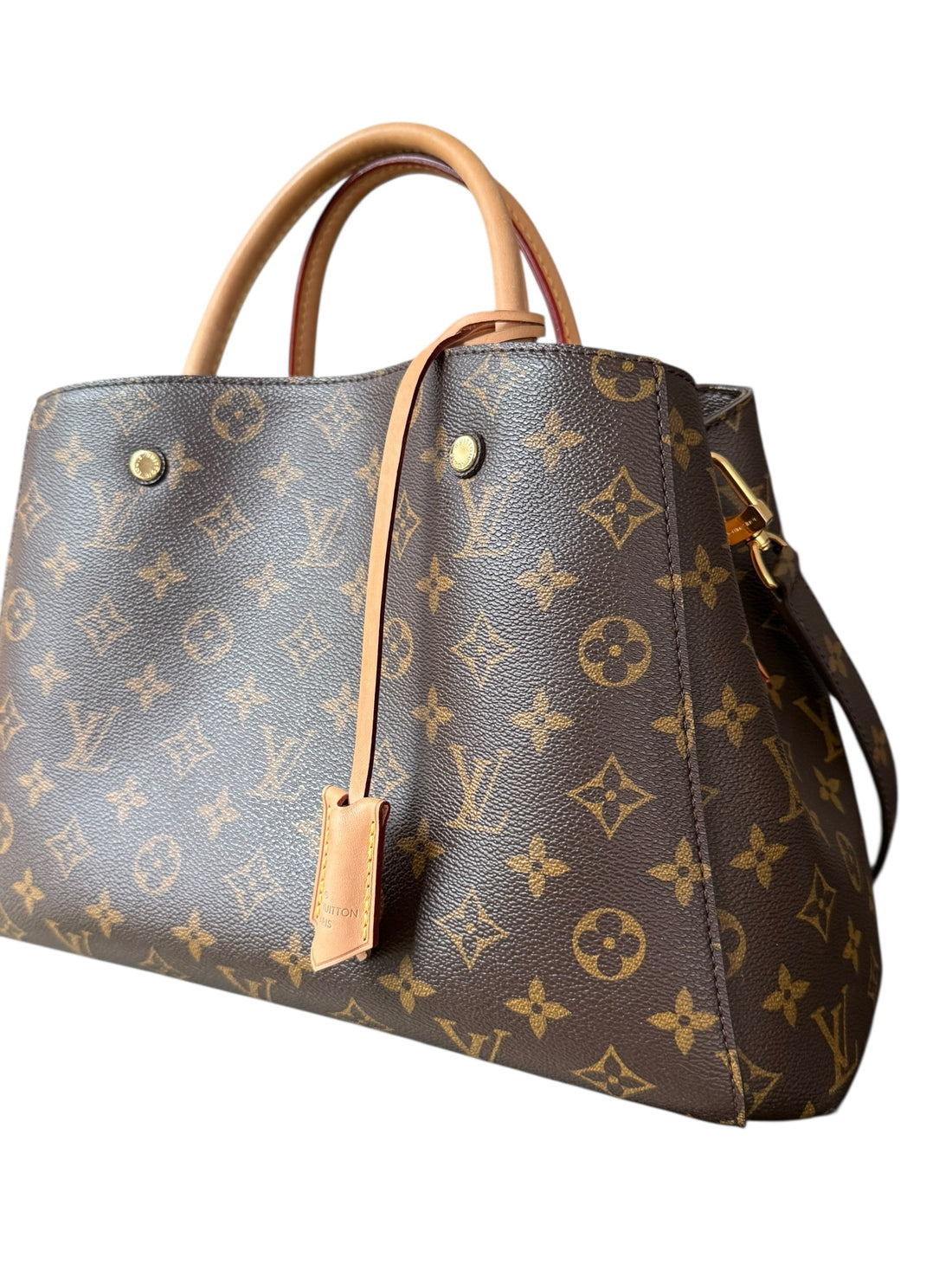 Louis Vuitton Montaigne in Monogram Canvas mit abnehm- und verstellbaren Schulterriemen