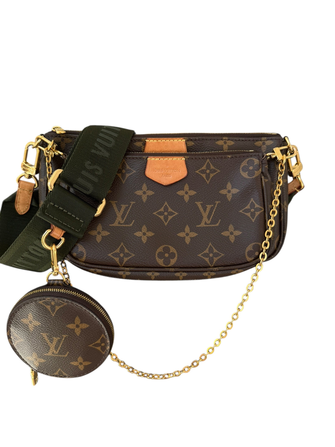 Louis Vuitton Multi Pochette Accessoires Monogram Canvas Khaki
