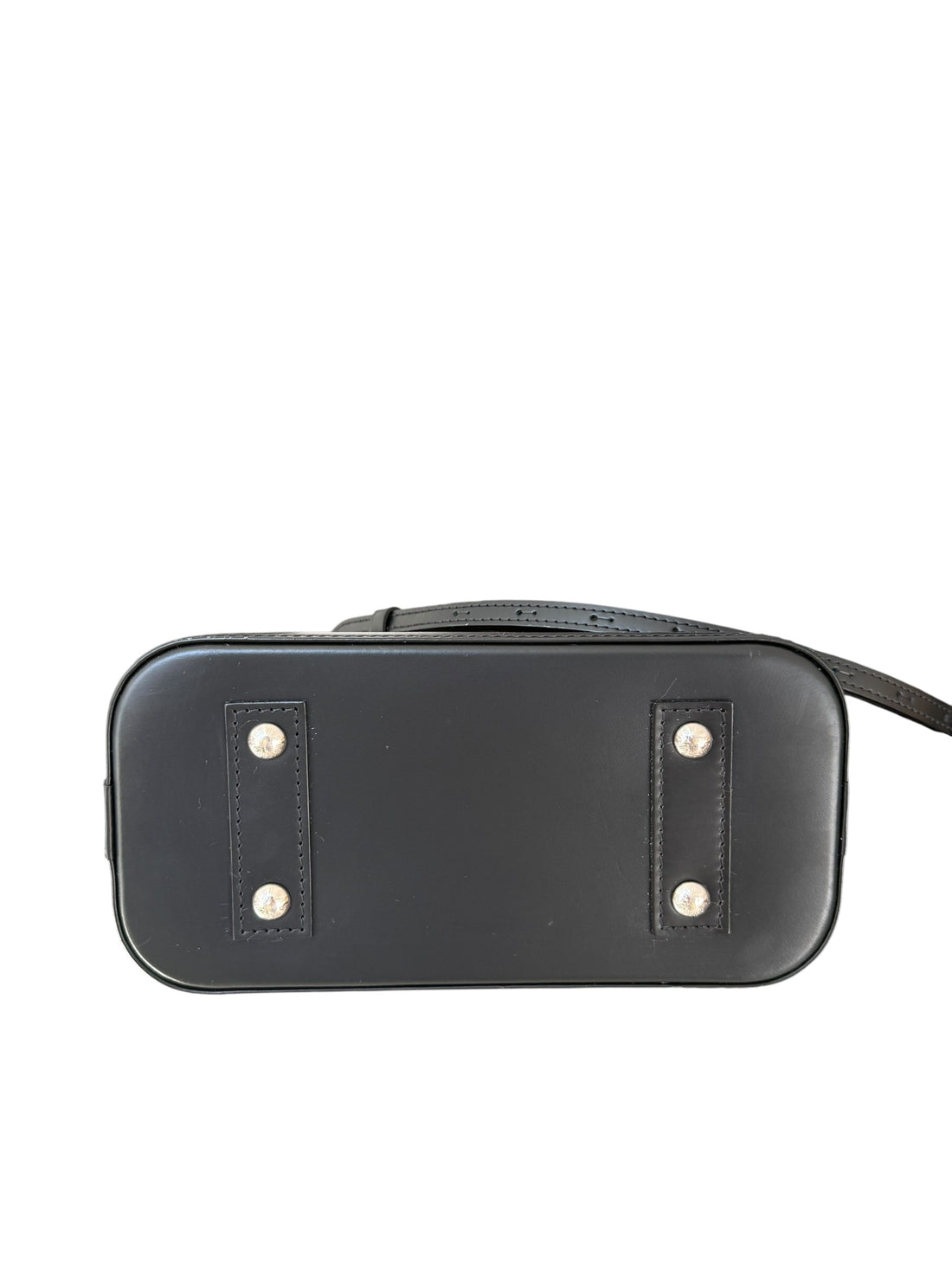 Louis Vuitton Alma BB aus schwarzem Epi Leder und silberfarbener Hardware