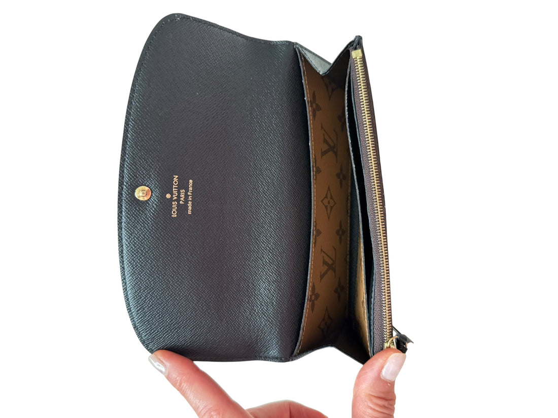 Louis Vuitton Emilie Geldbörse Monogram Reverse