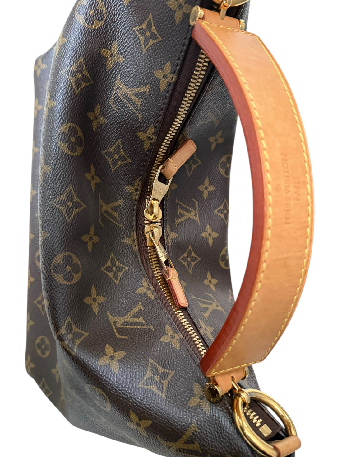 Louis Vuitton Sully pm Monogram Canvas mit breitem Schulterriemen