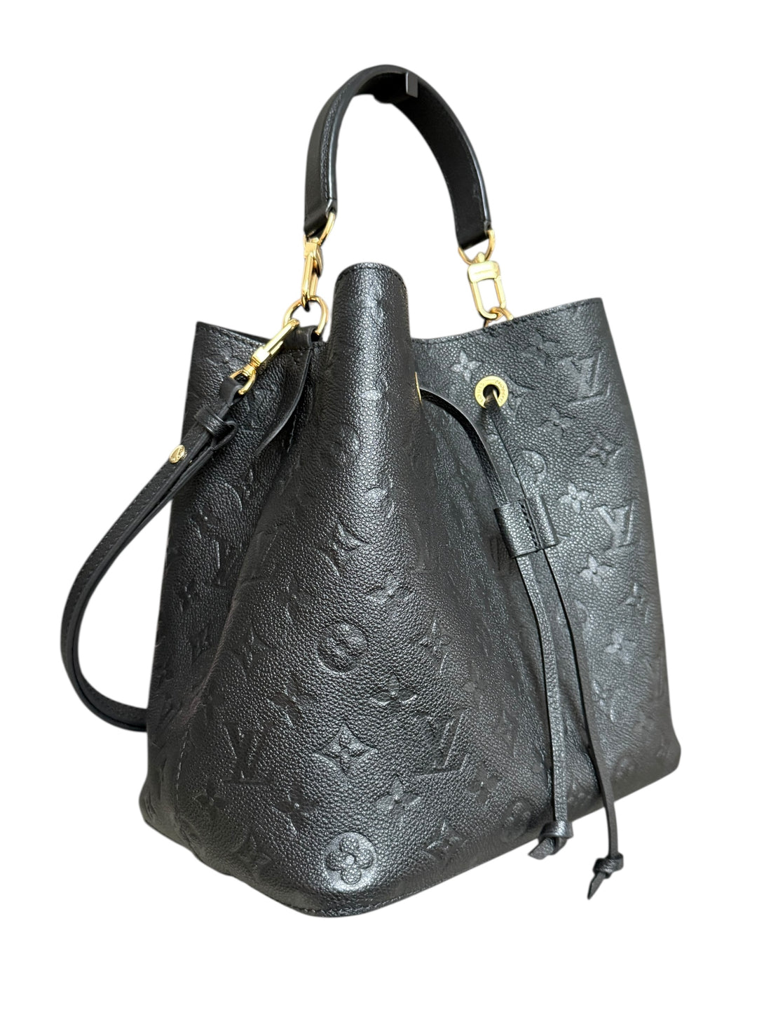 Louis Vuitton Néonoé Monogram Empreinte Leder in der Farbe schwarz