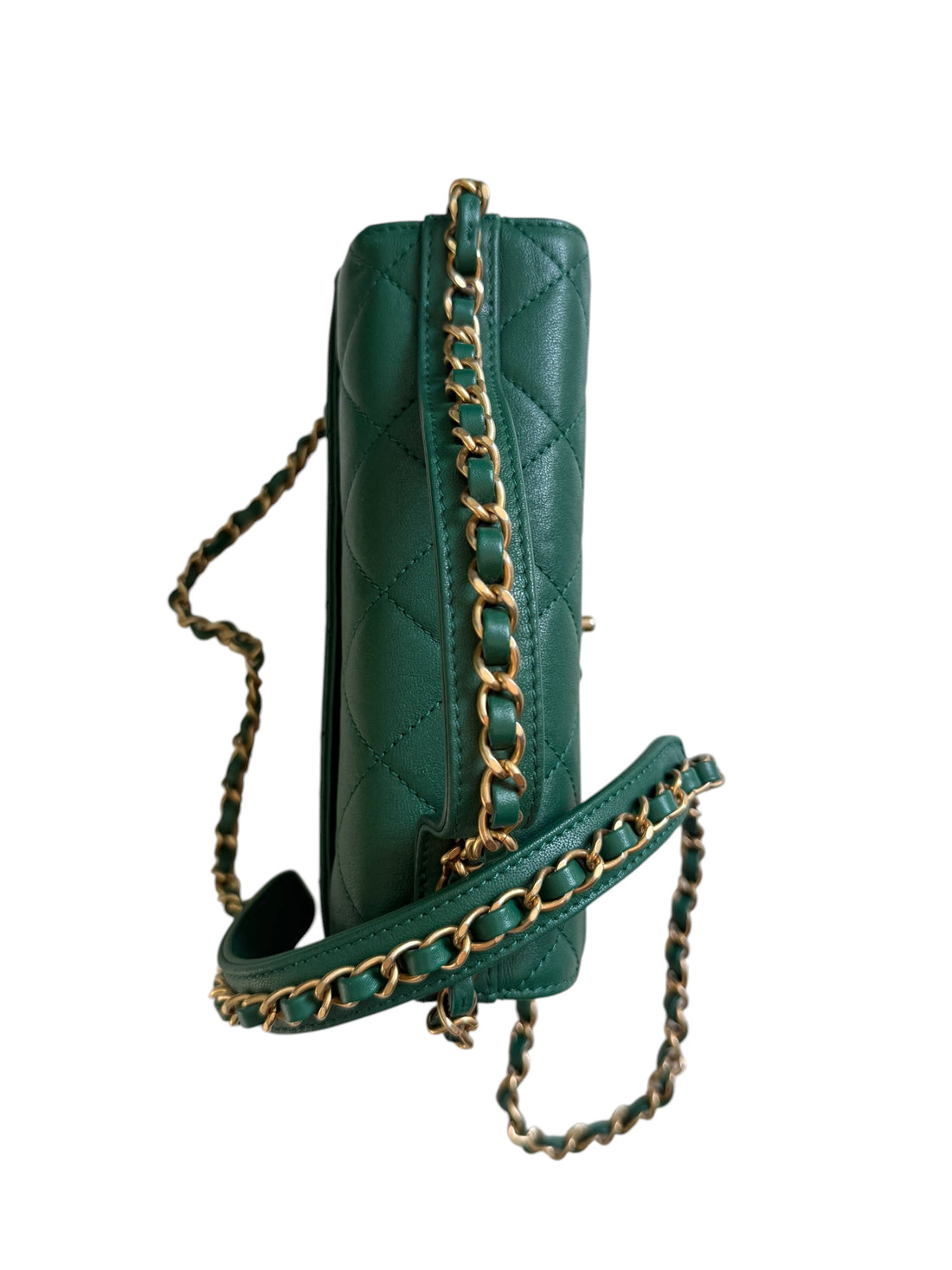 Chanel Chain Infinity 19 Top Handle in der Farbe grün